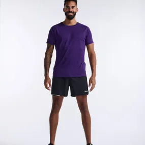 2XU | Men's Aero Tee - Acai/Black Reflective