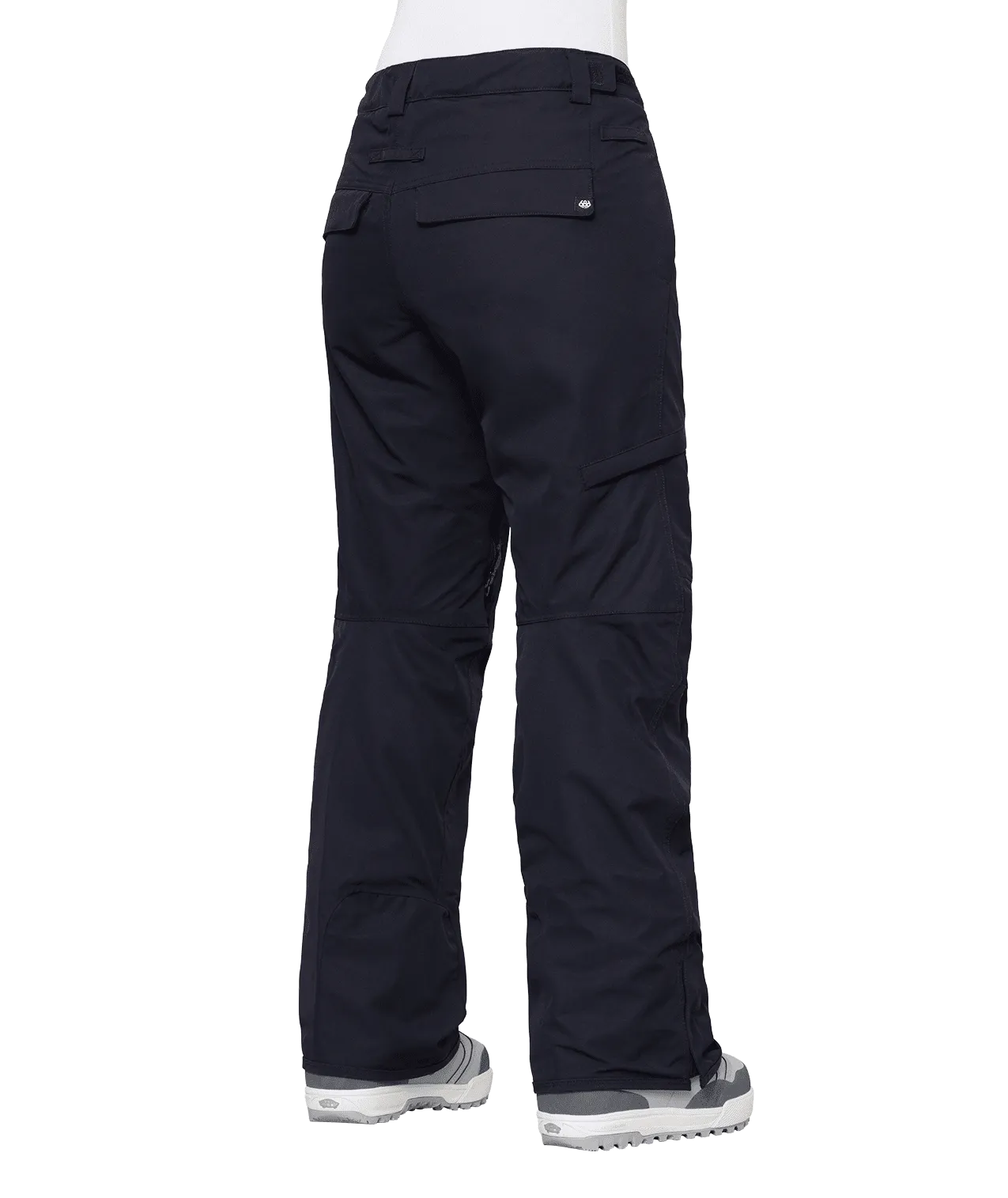 686 Women's Smarty 3-in-1 Cargo Snowboard Pants Black 2024