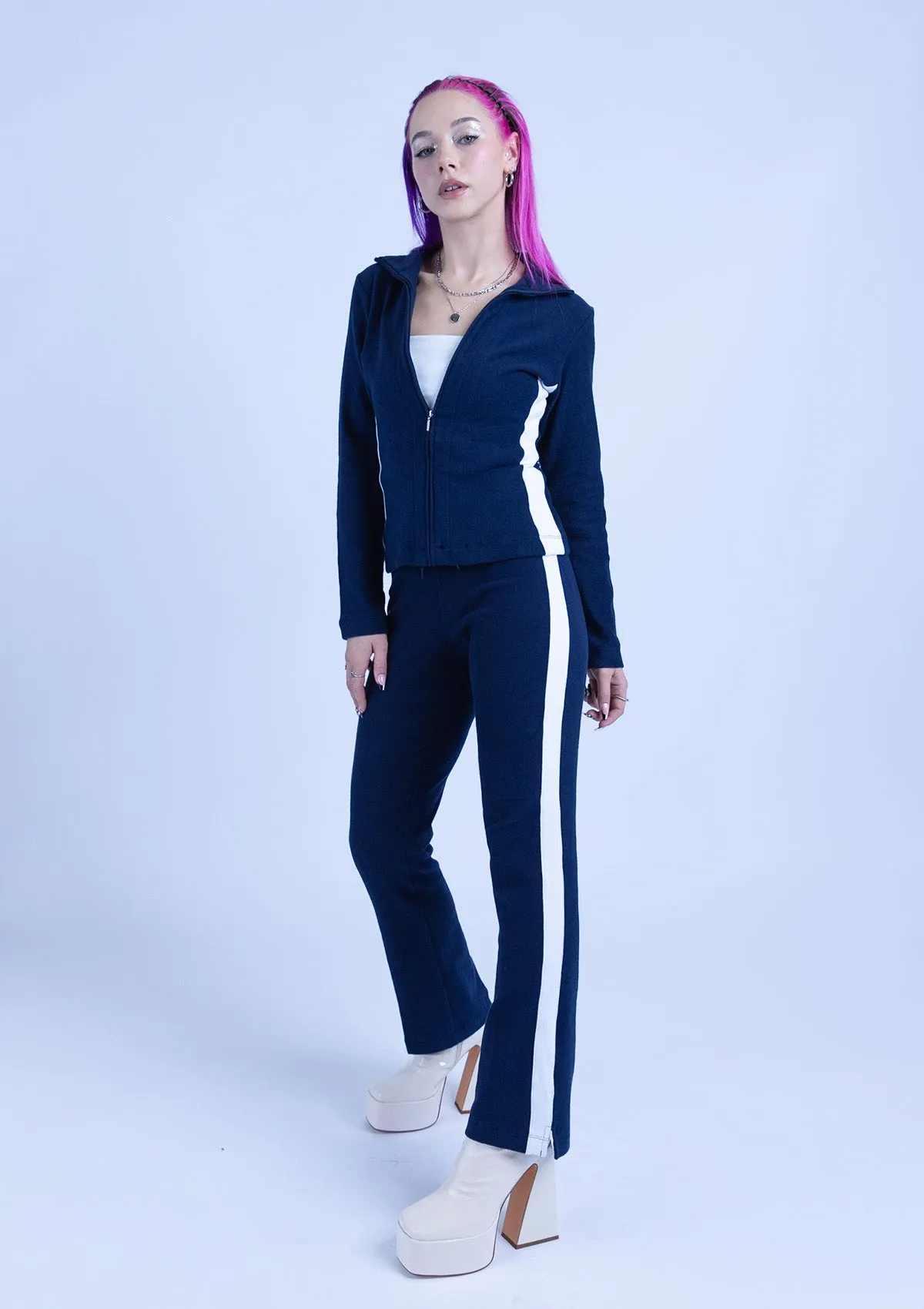 9800S Ladies Tracksuit - Navy Blue