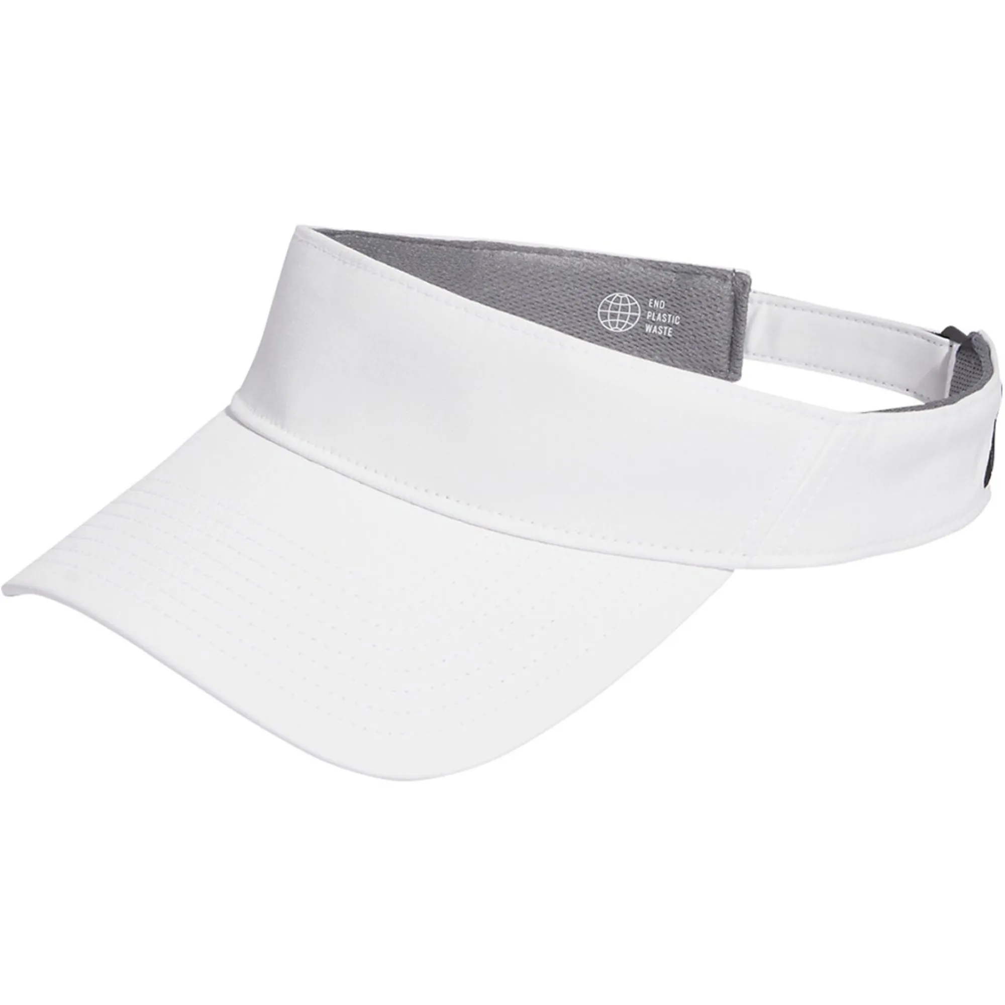 adidas Low Profile Adjustable Visor White