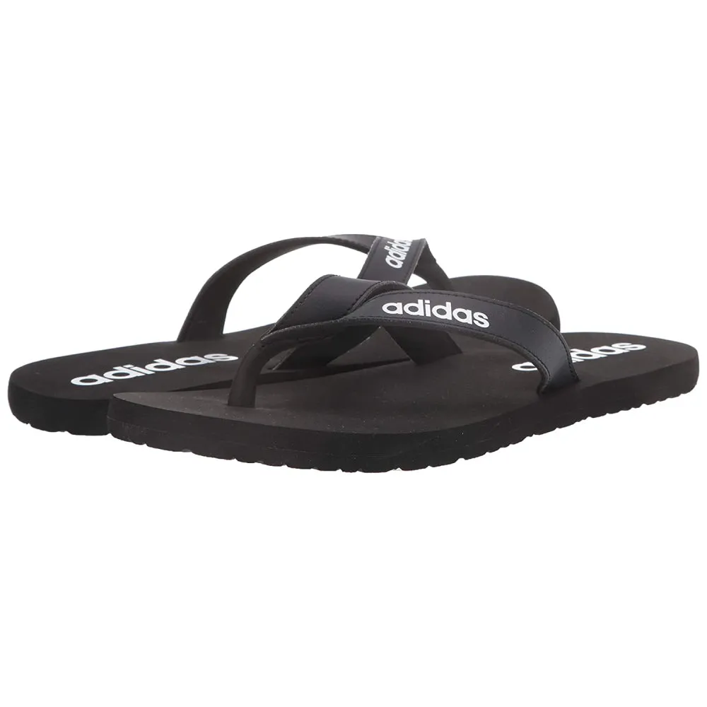 Adidas Men's Eezay Flip Flops Slipper (Core Black/Cloud White/Core Black)