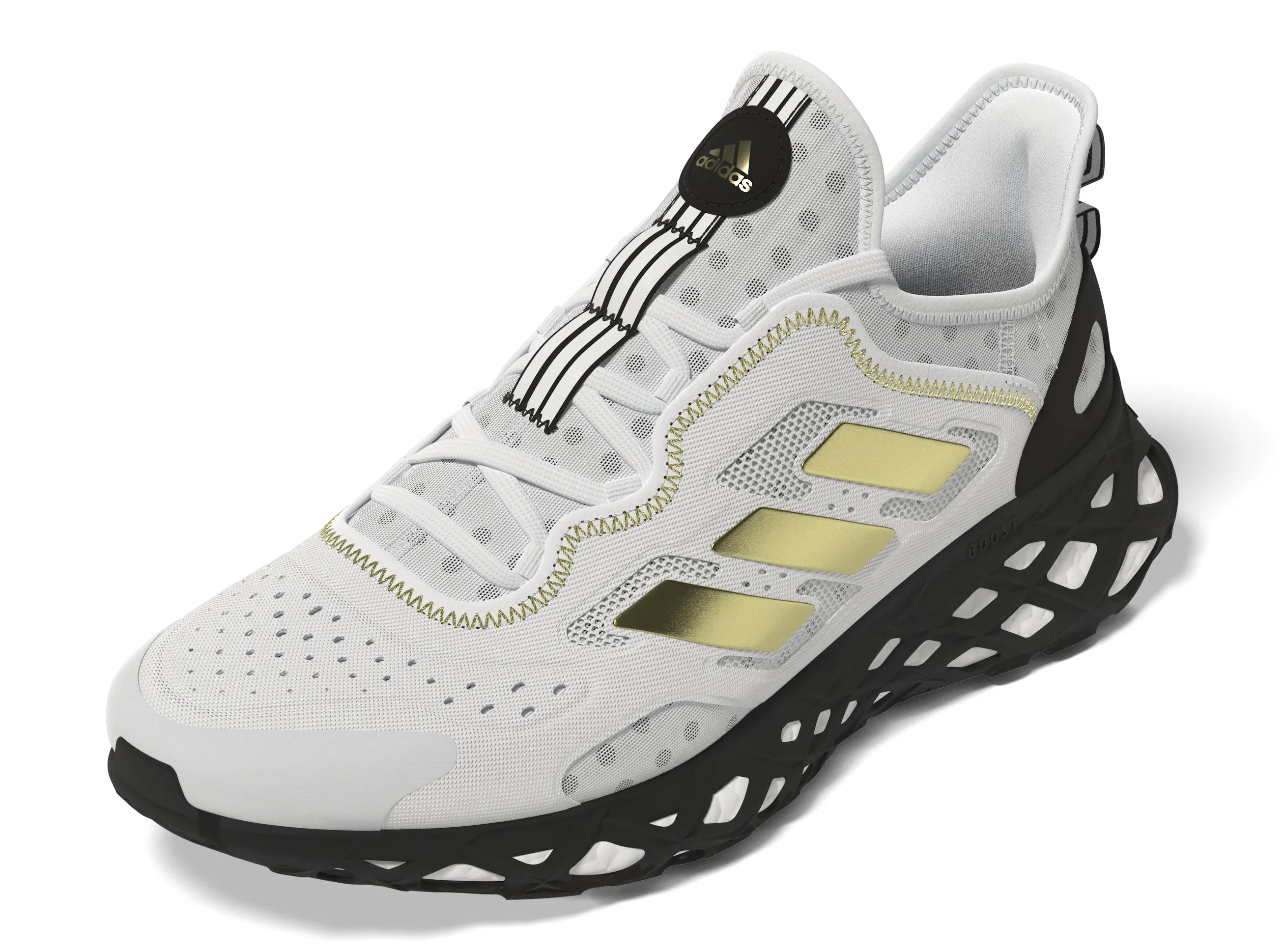 Adidas Web Boost Running White Gold HQ6991