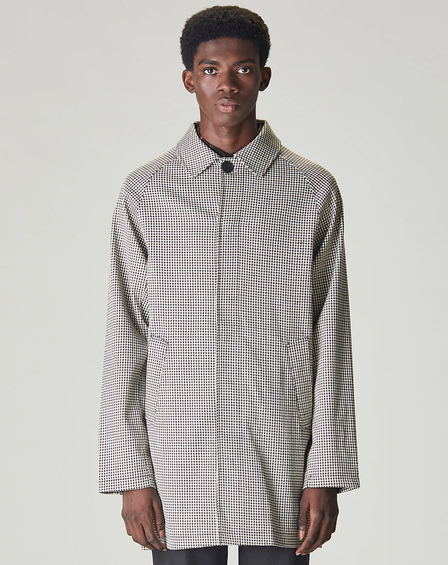 AME MENS HOUNDSTOOTH MAC | BEIGE