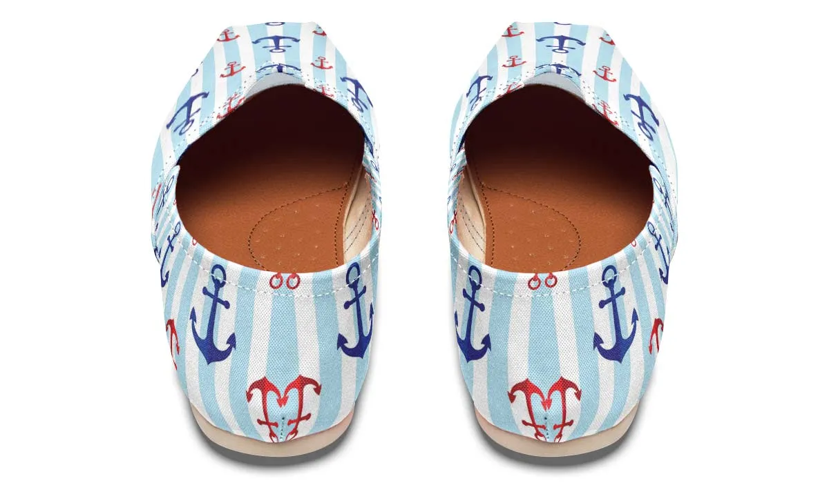 Anchor Pattern Casual Shoes