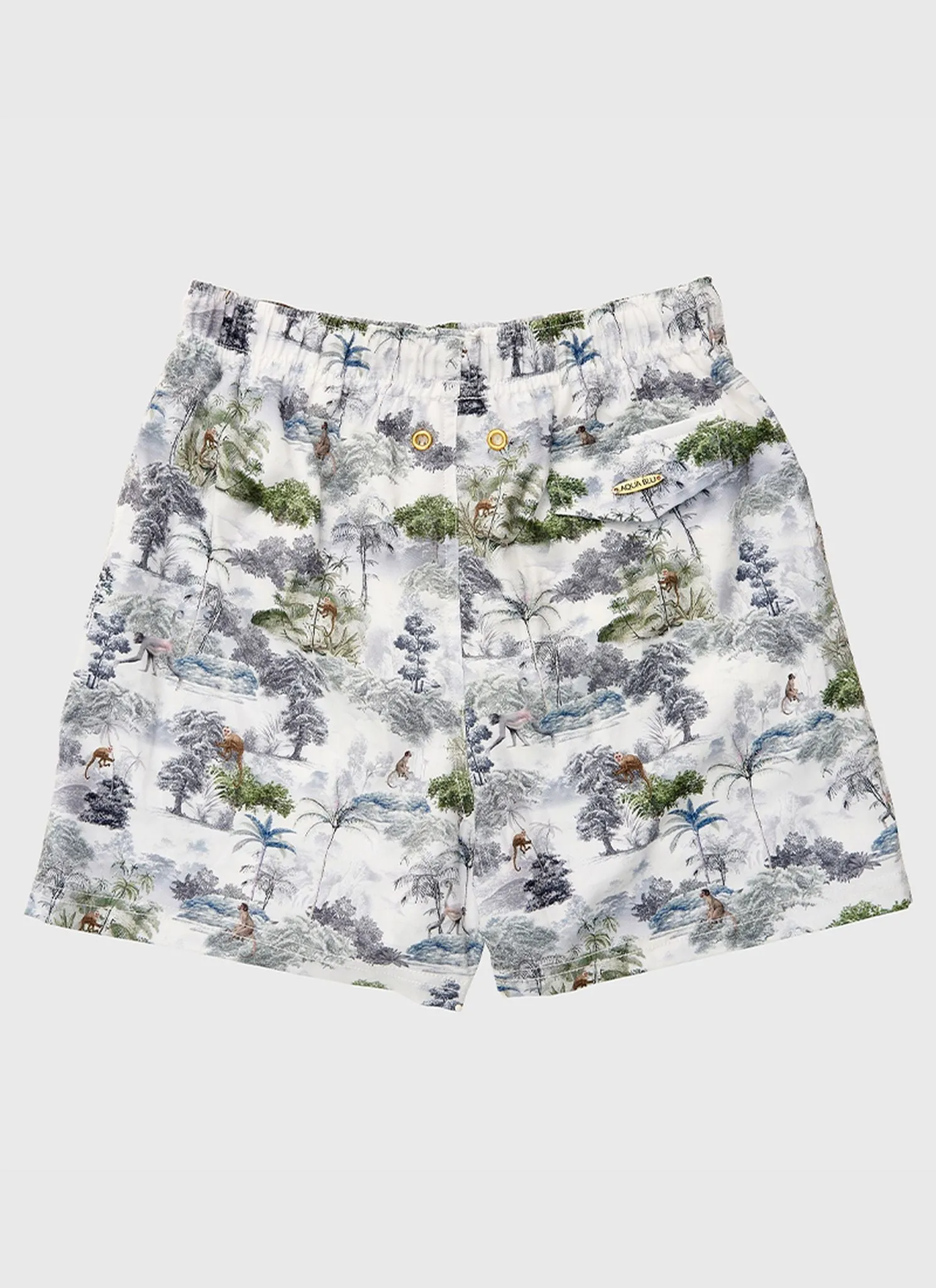 Aqua Blu Teen Boys Running Shorts - Woodland