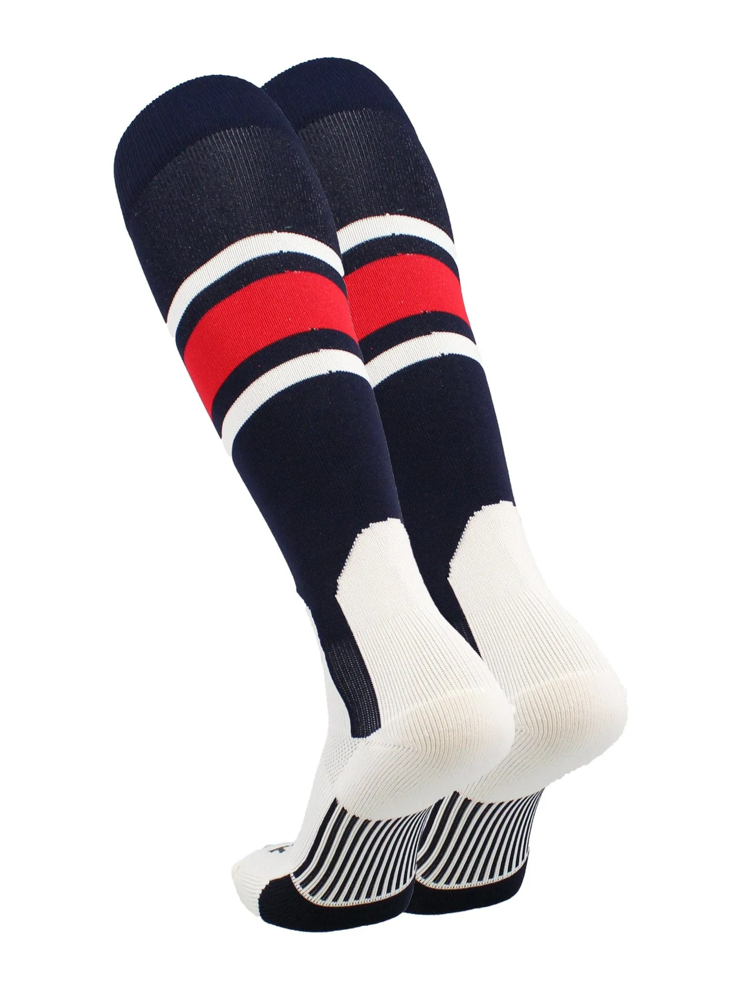 Baseball Stirrup Socks with Stripes Pattern E