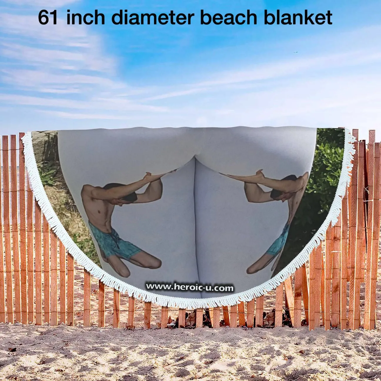 Beach Blanket Praises Her Booty Wide View - Giant Sized - Krush_Fit