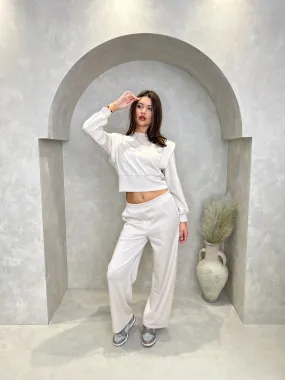 Beige Pocket Jogging Bottoms