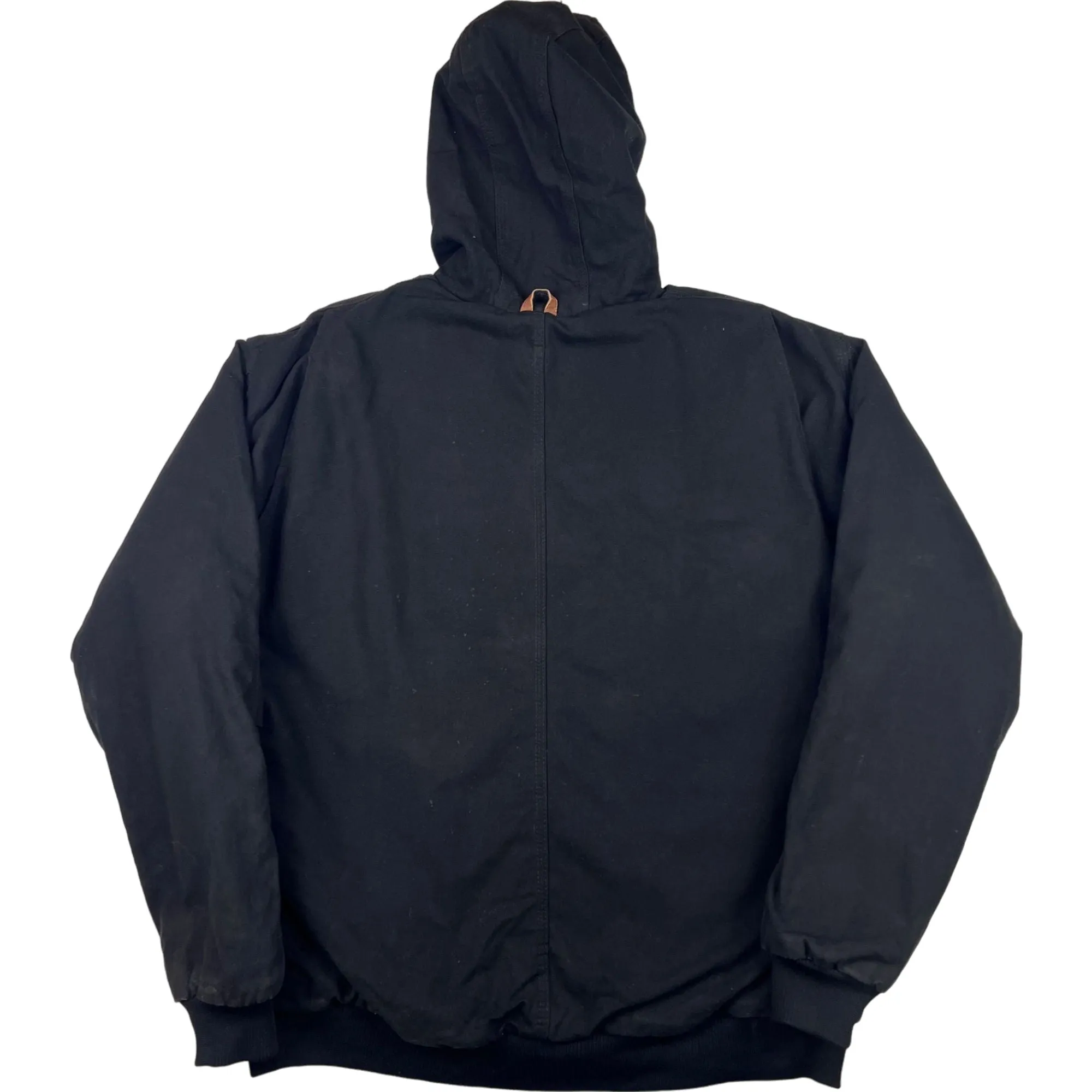 Berne Fleece Lined Hooded Workwear Active Jacket Black