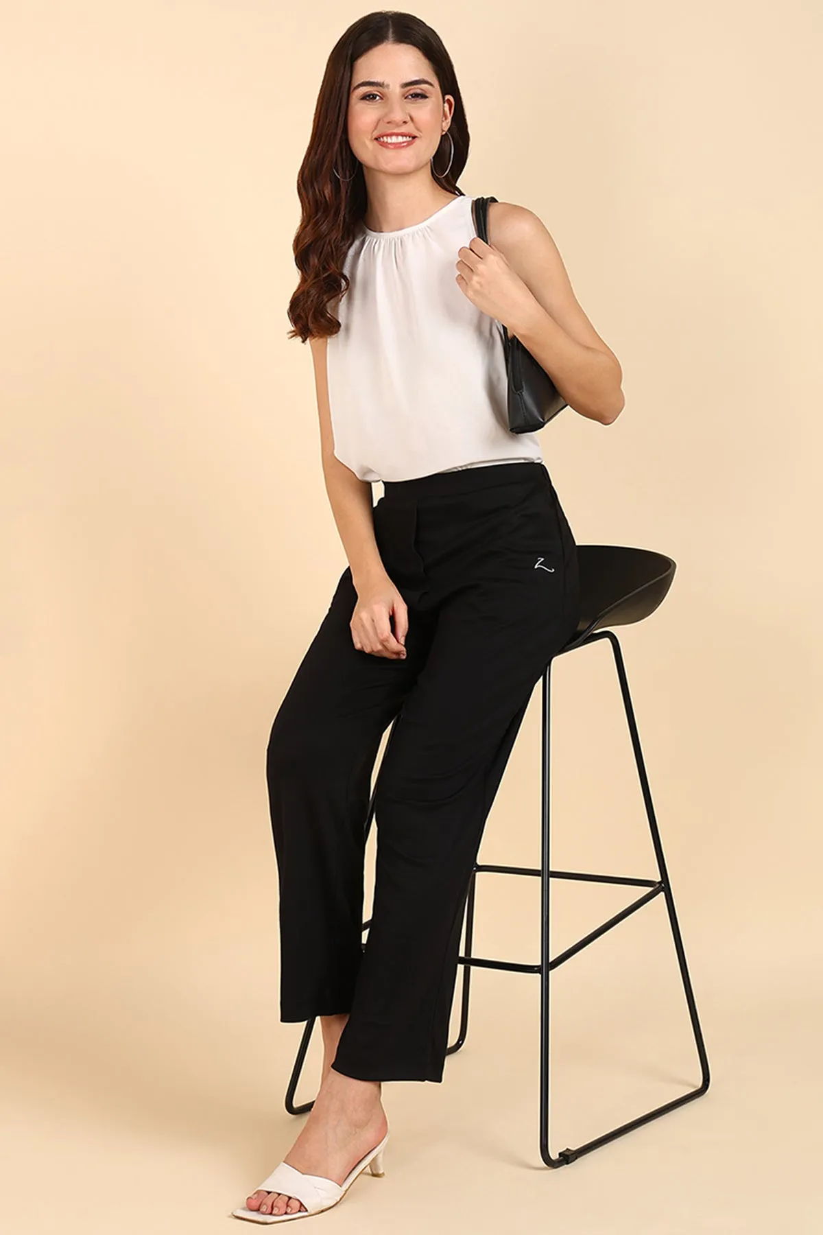 Black Flare Pants (Pregnancy & Postpartum)