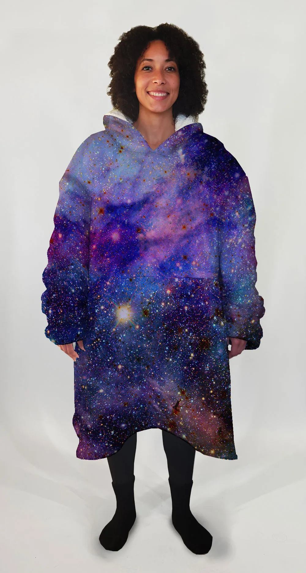 Blue Galaxy Big Hoodie