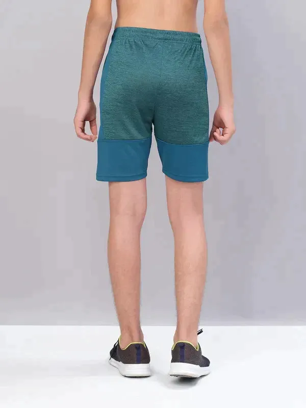 Boys Melange Slim Fit Shorts with TECHNO GUARD