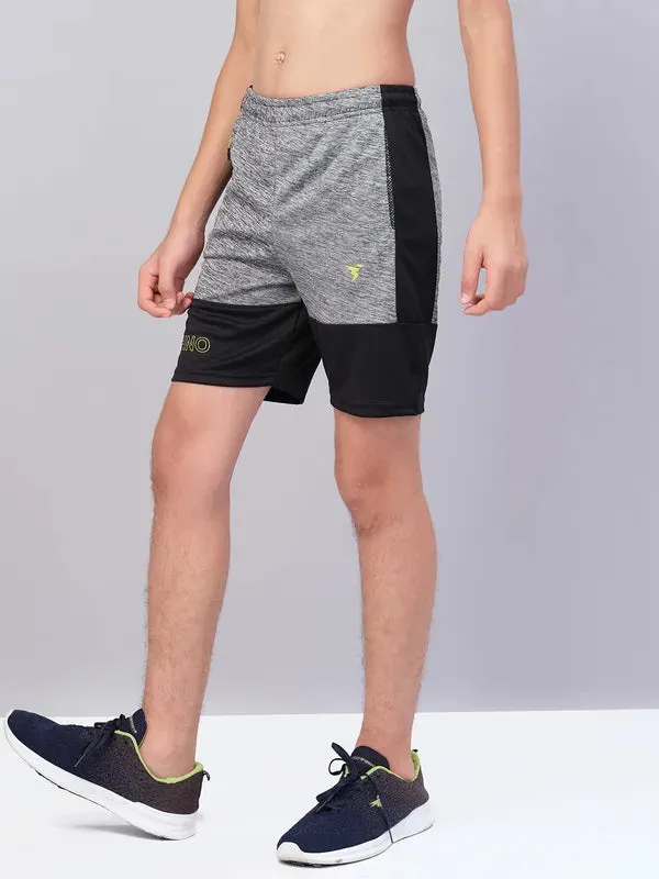 Boys Melange Slim Fit Shorts with TECHNO GUARD