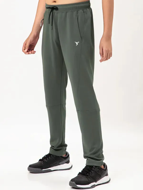 Boys Solid Slim Fit Trackpants with TECHNO GUARD