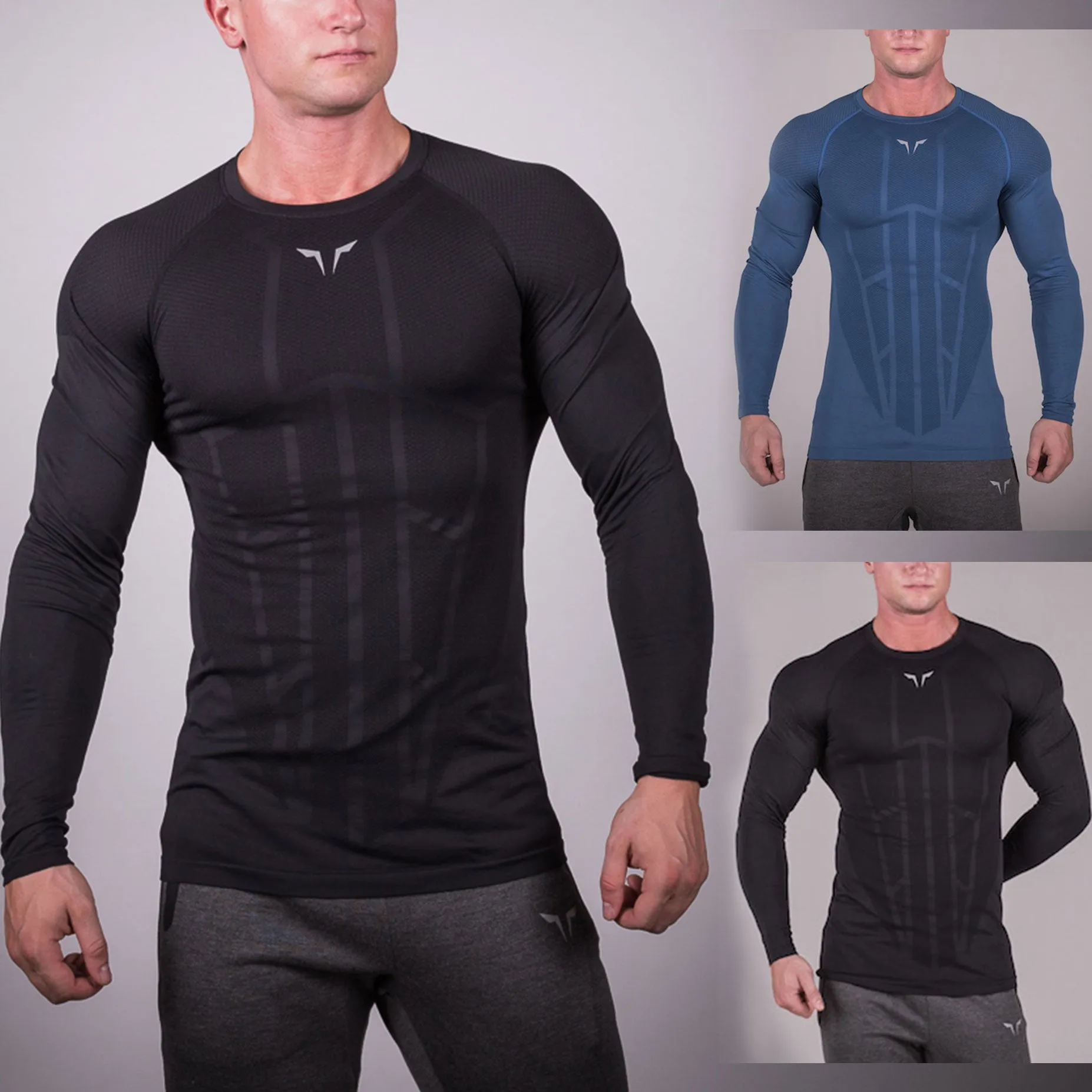 Bundle | 2 Colors Seamless Spyder Tee - Full Sleeves