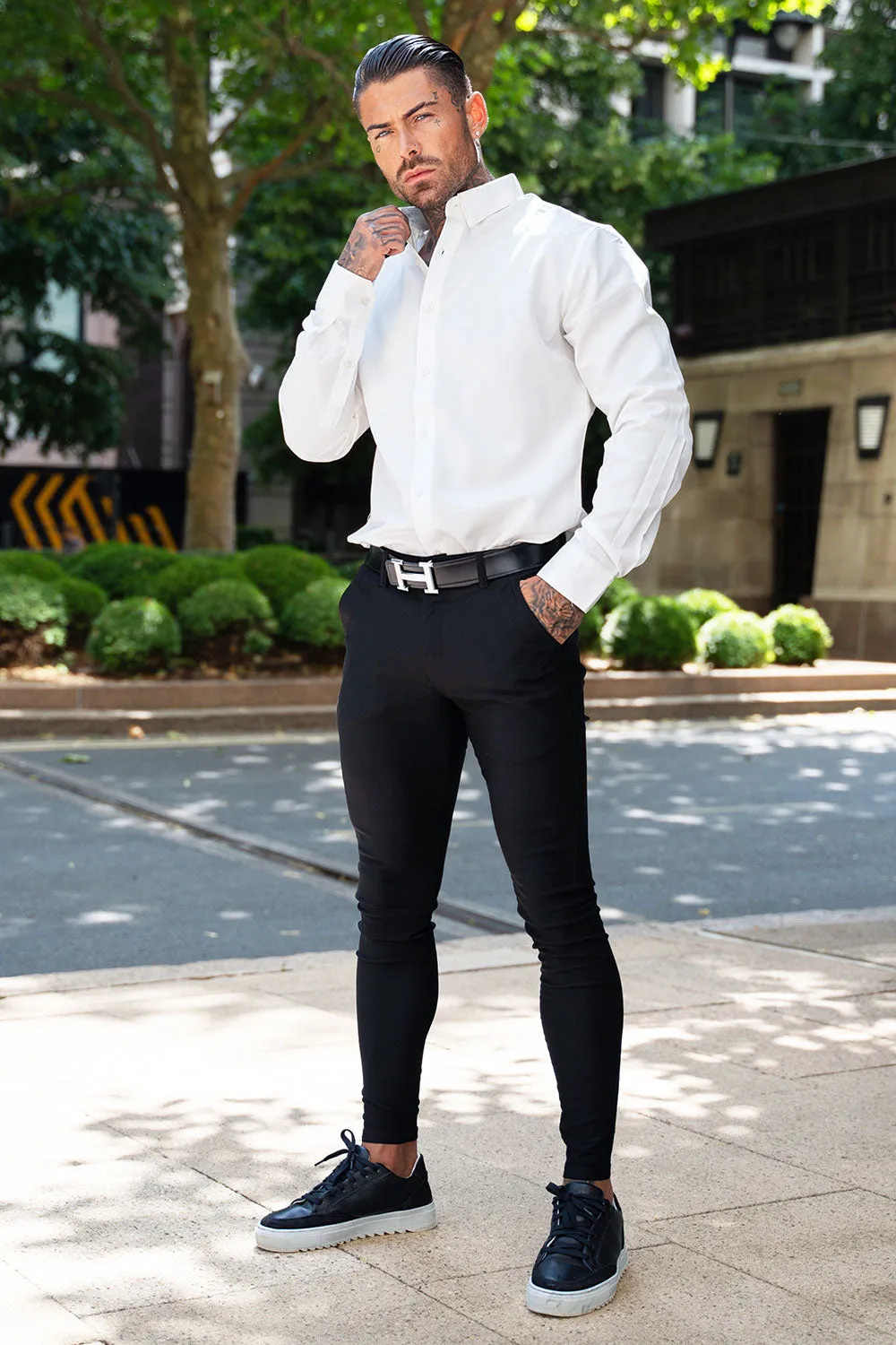 Buy $80 Free Shipping Black Stretch Pants