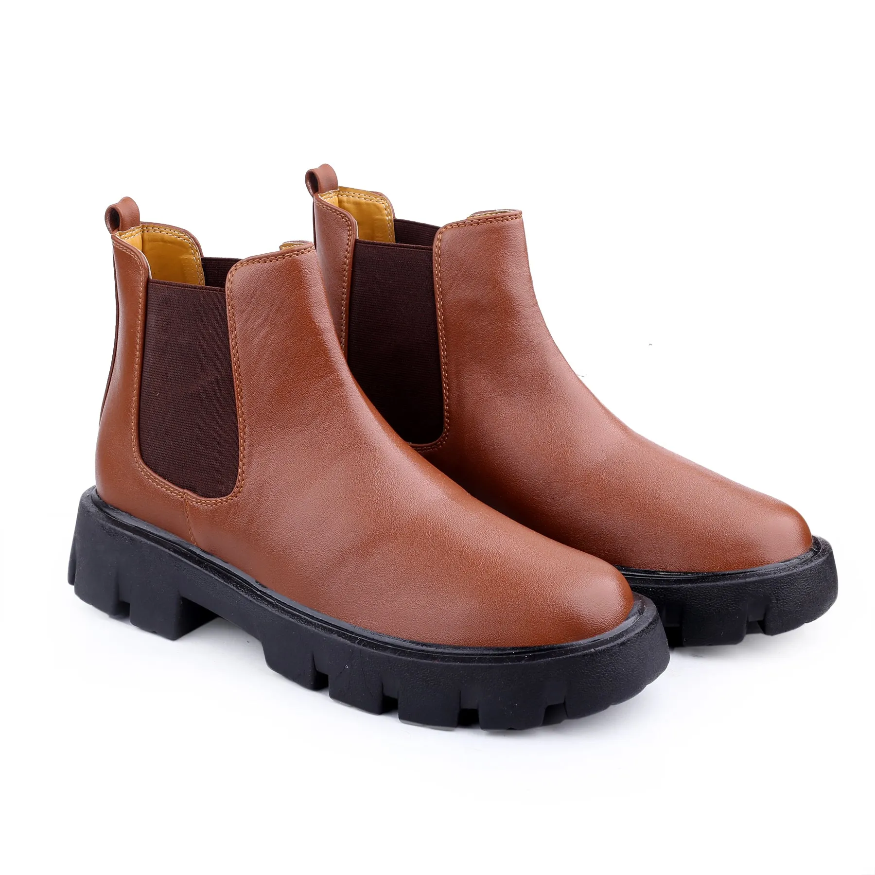 Bxxy's Vegan Leather Ultra Stylish Comfortable Slip-on Chelsea Boots for Men