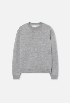 Cashmere Fleece Crew / Heather Grey