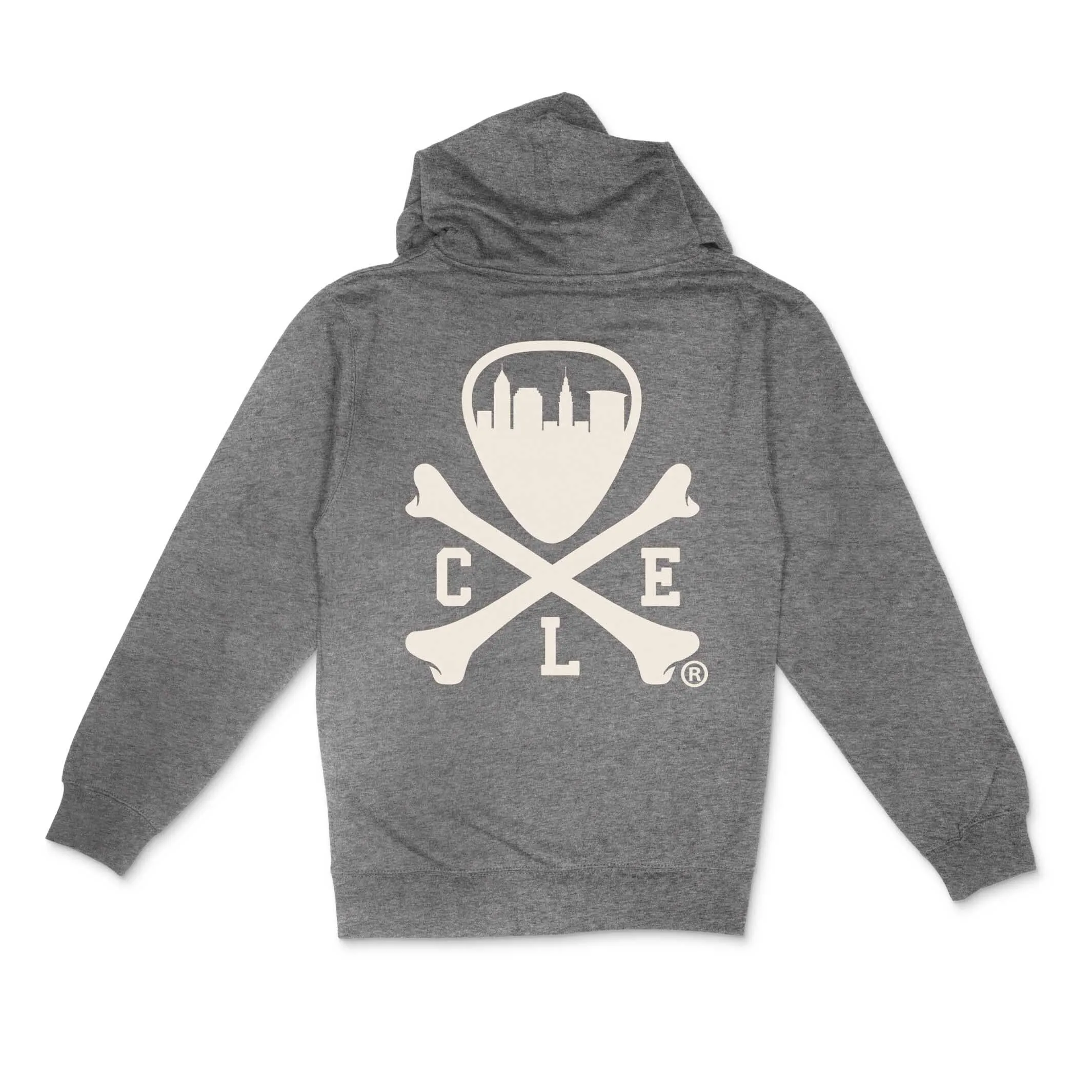 CLE Logo Full-Zip Hoodie - Grey