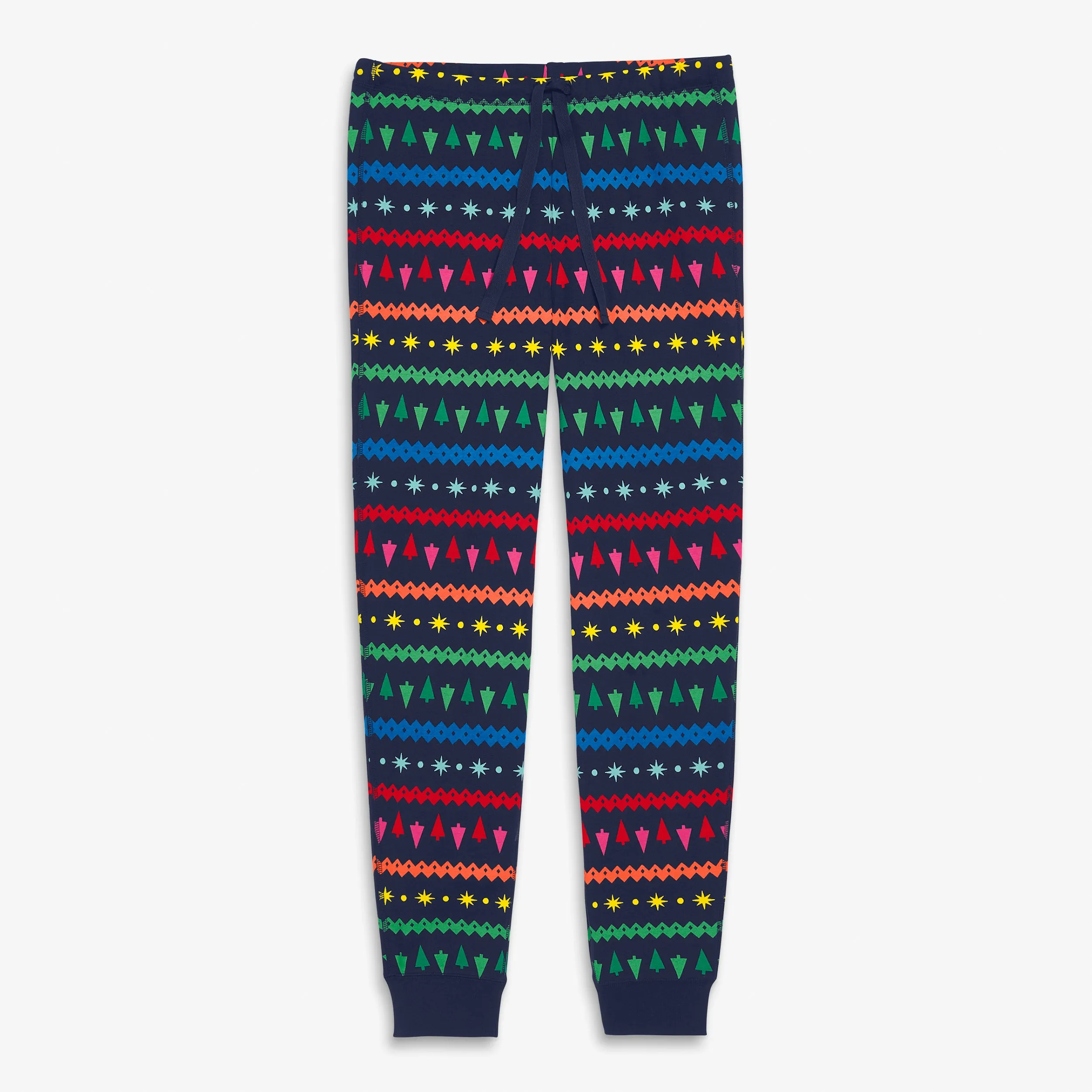 Clearance fit 2 grown-ups organic pj pant in festive fair isle