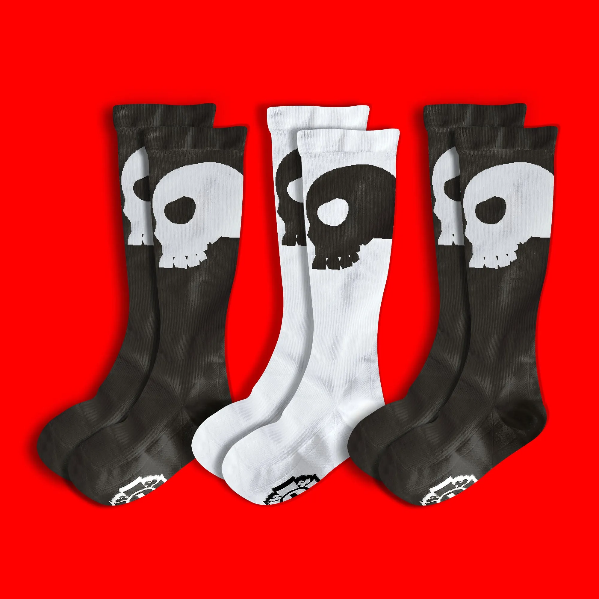 Compression Socks: SKULL (3-Pack)