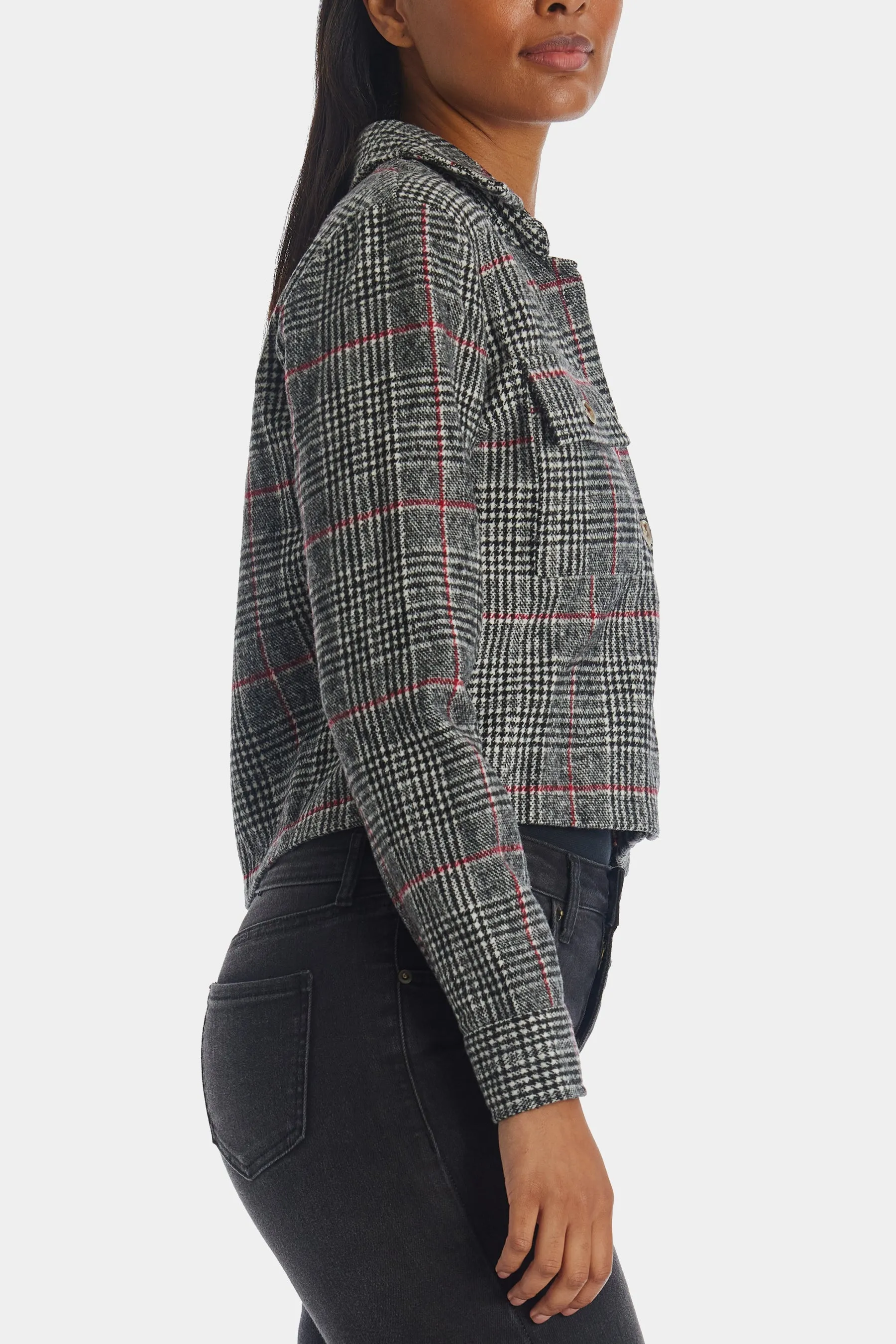 Cropped Plaid Shacket