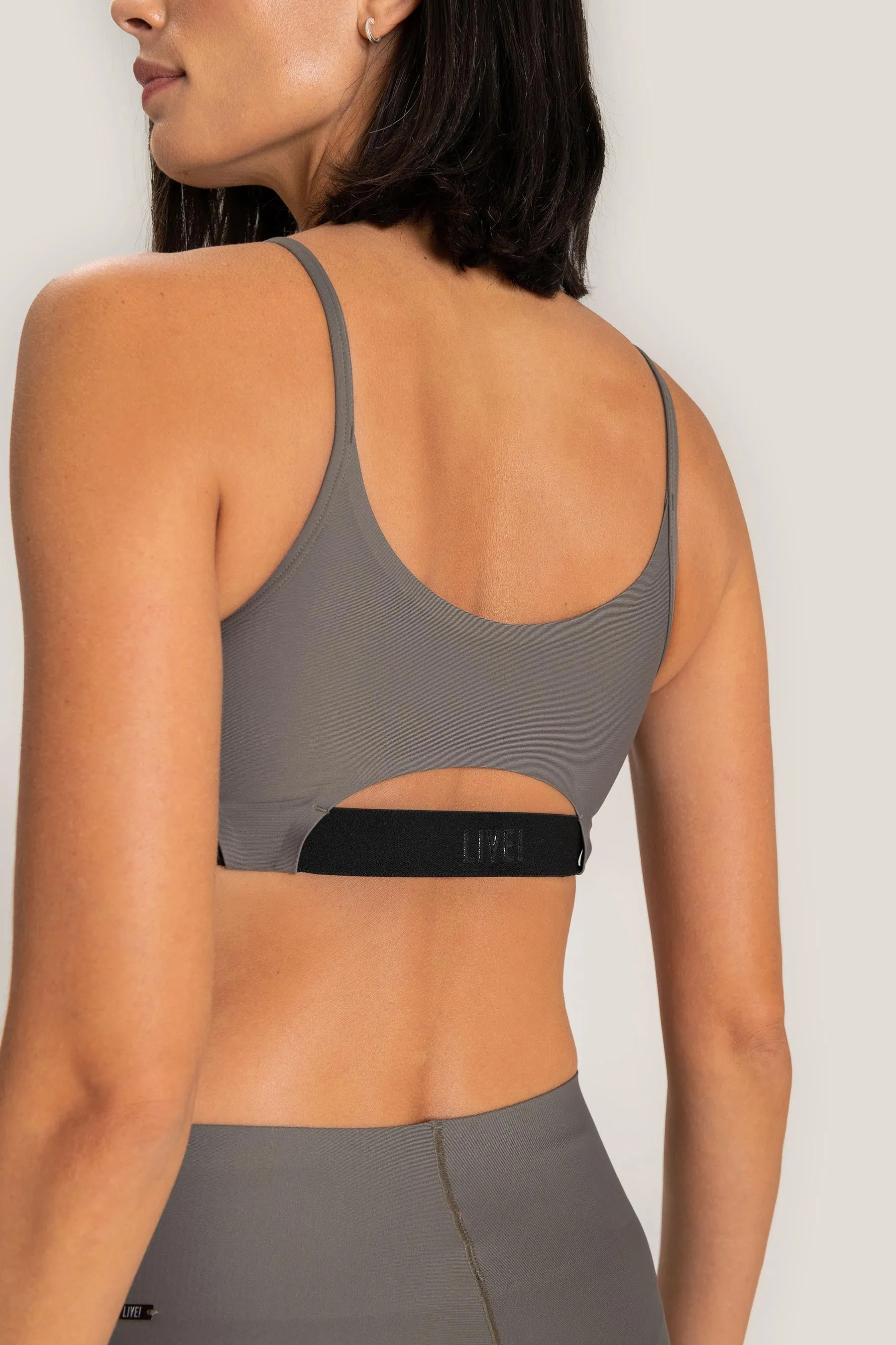 Cyber Dots Mid Sports Bra