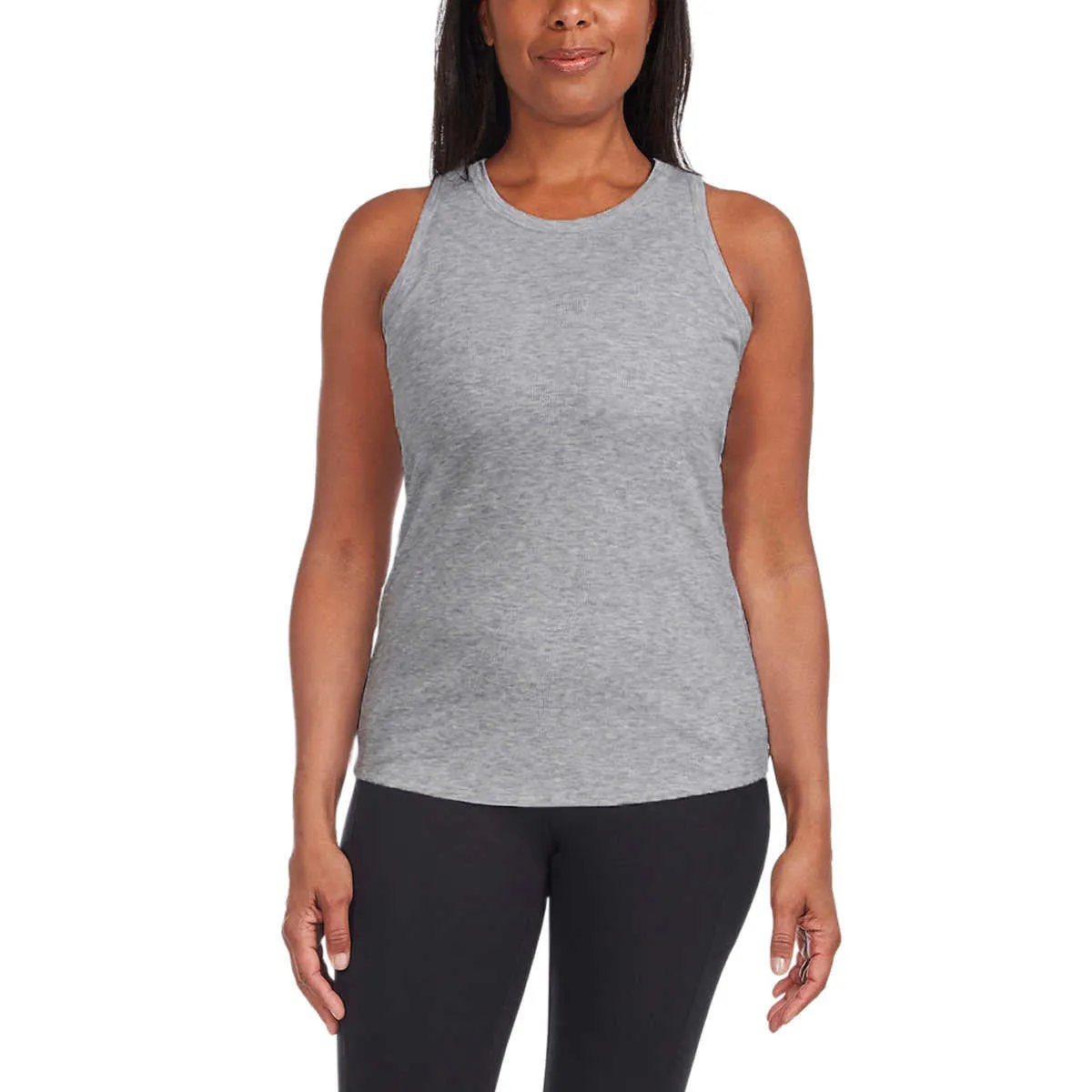 Danskin Women's 3-pack Soft Ribbed Active Top Racerback Tank