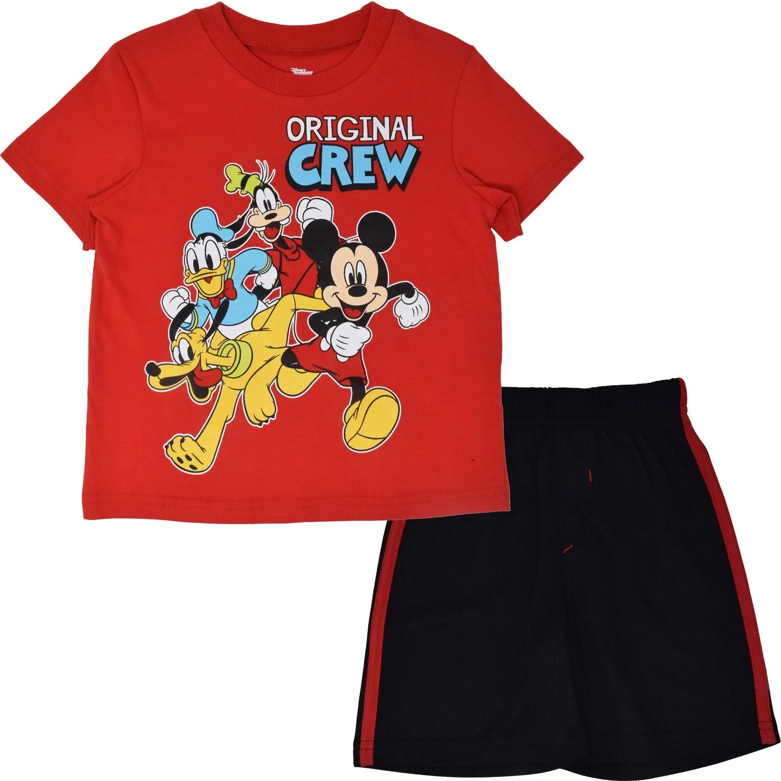 Disney Mickey Mouse Athletic T-Shirt & Mesh Shorts Outfit Set