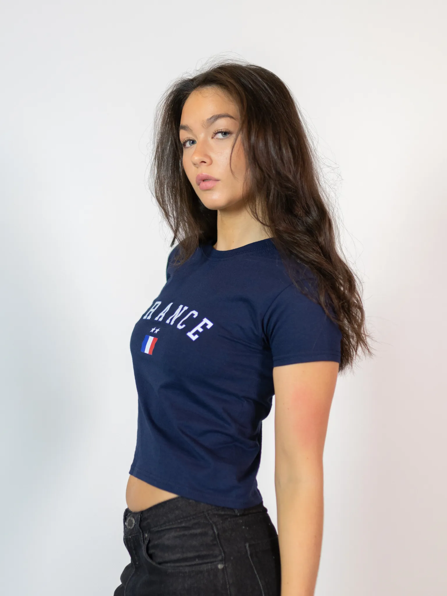 FRANCE, BABY TEE - NAVY