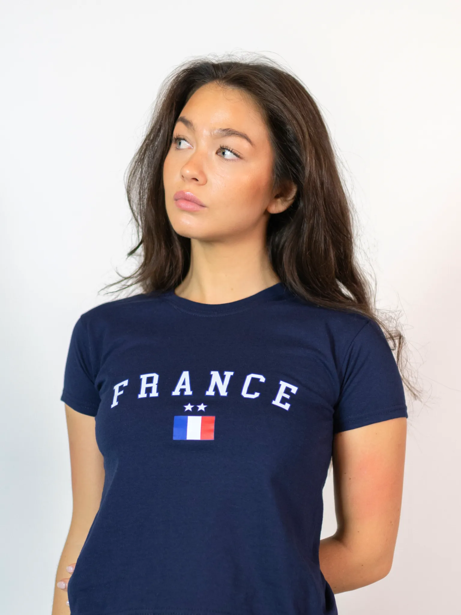 FRANCE, BABY TEE - NAVY