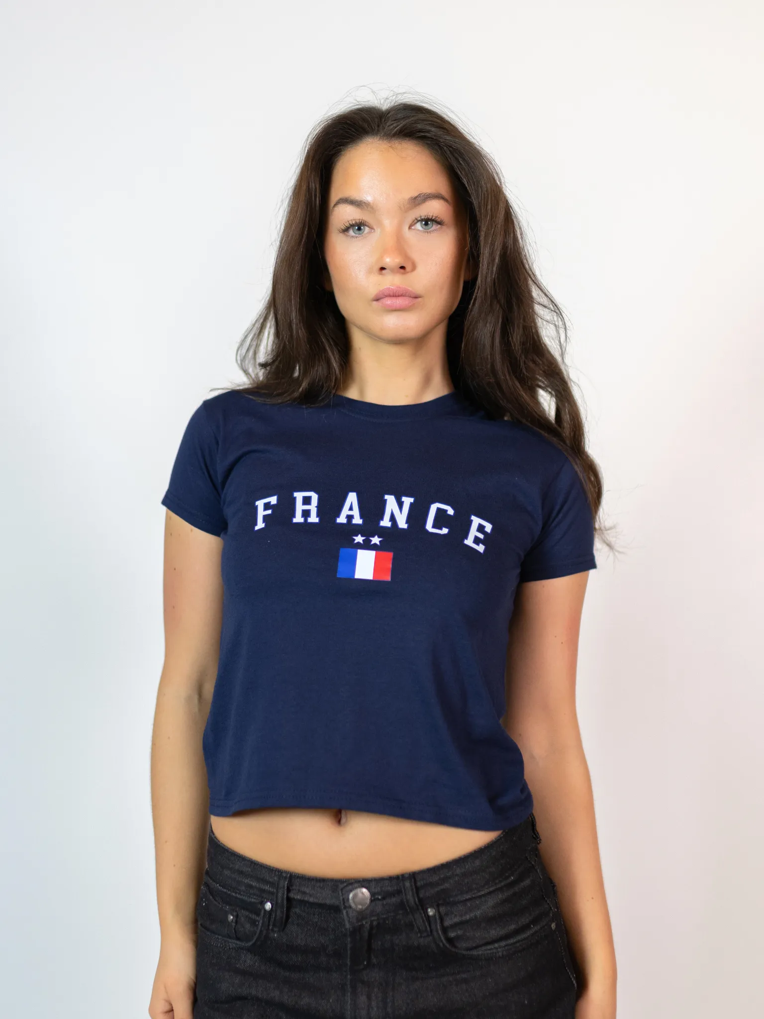 FRANCE, BABY TEE - NAVY