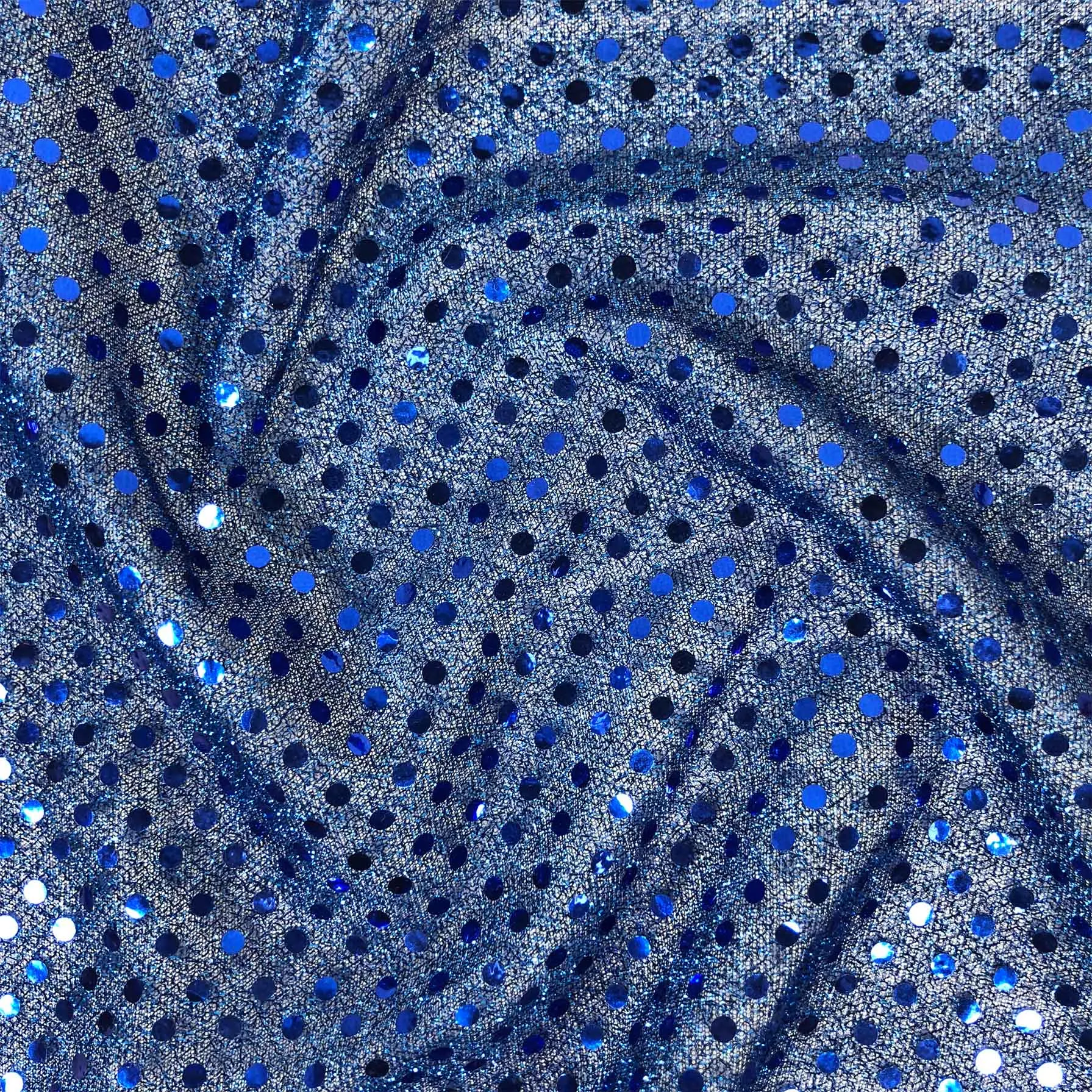 FS585_4 Royal Blue Poly Jersey 3MM Sequins