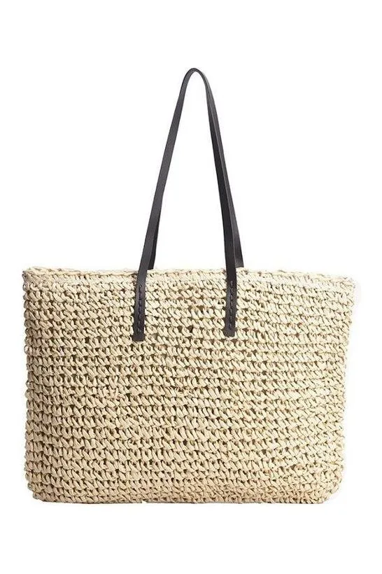 Giselle Straw Tote Bag