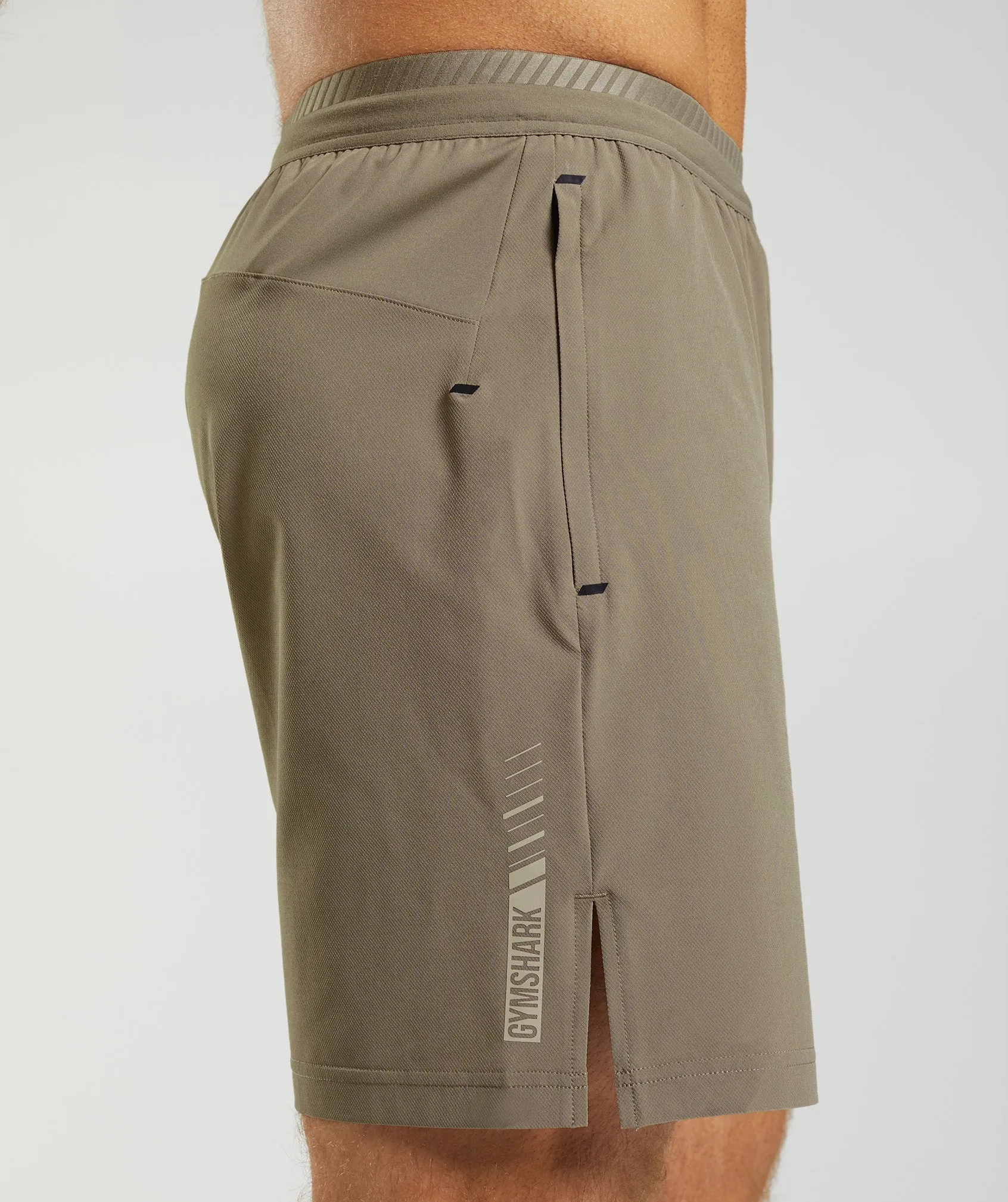 Gymshark Apex 7" Hybrid Shorts - Earthy Brown