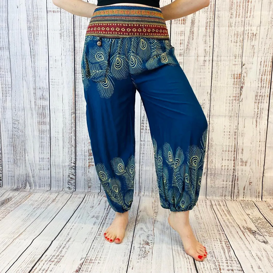 Hand Embroidery Light Weight Summer Pants