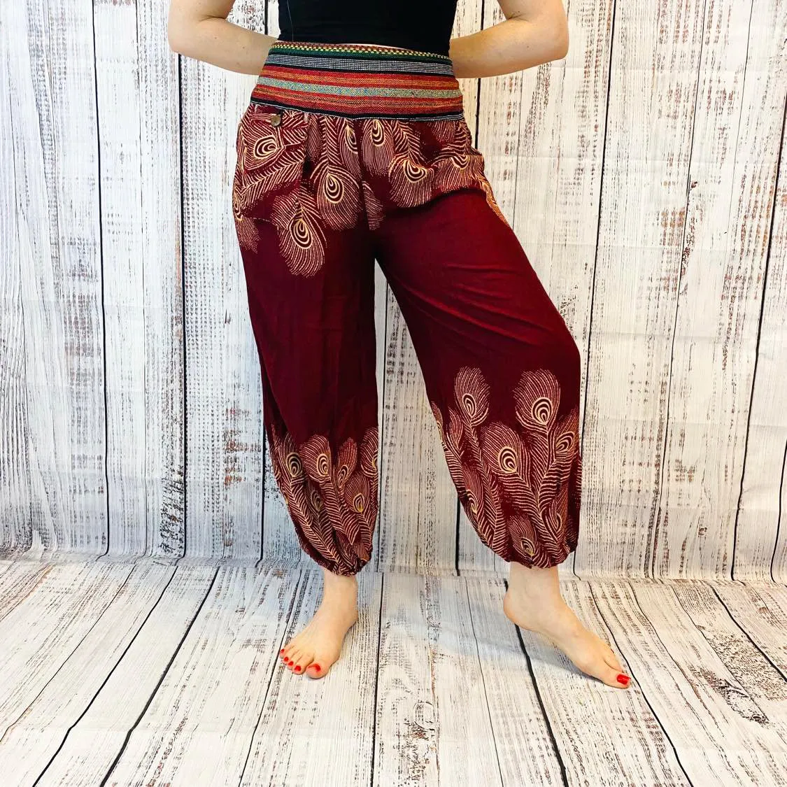 Hand Embroidery Light Weight Summer Pants