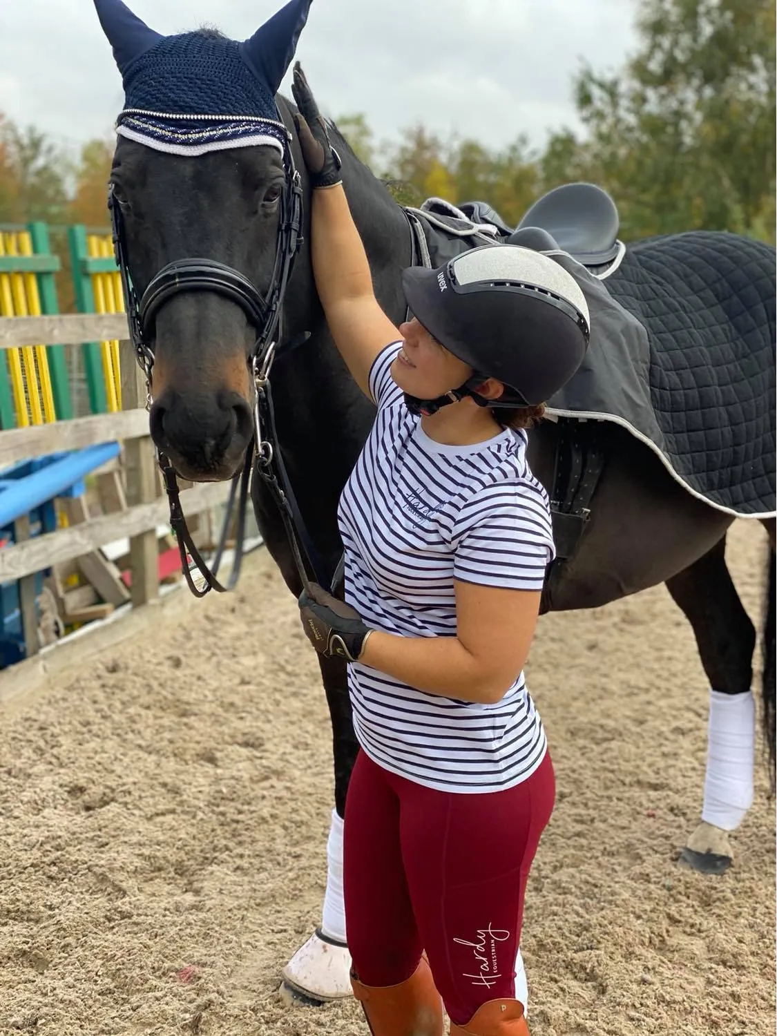 Hardy Equestrian Women's Striped T-shirt