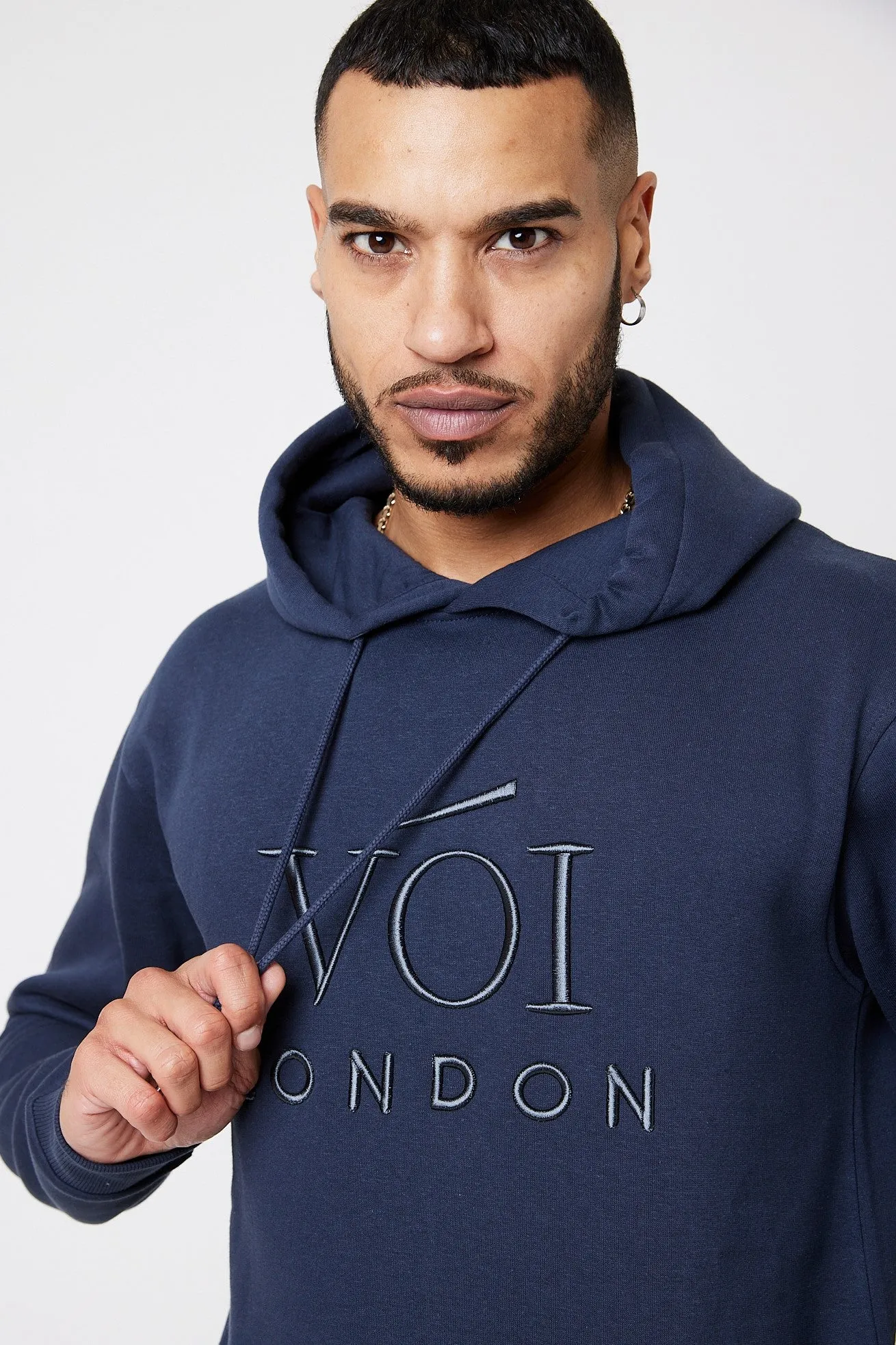 Holloway Road Fleece Pullover Hoodie - Navy