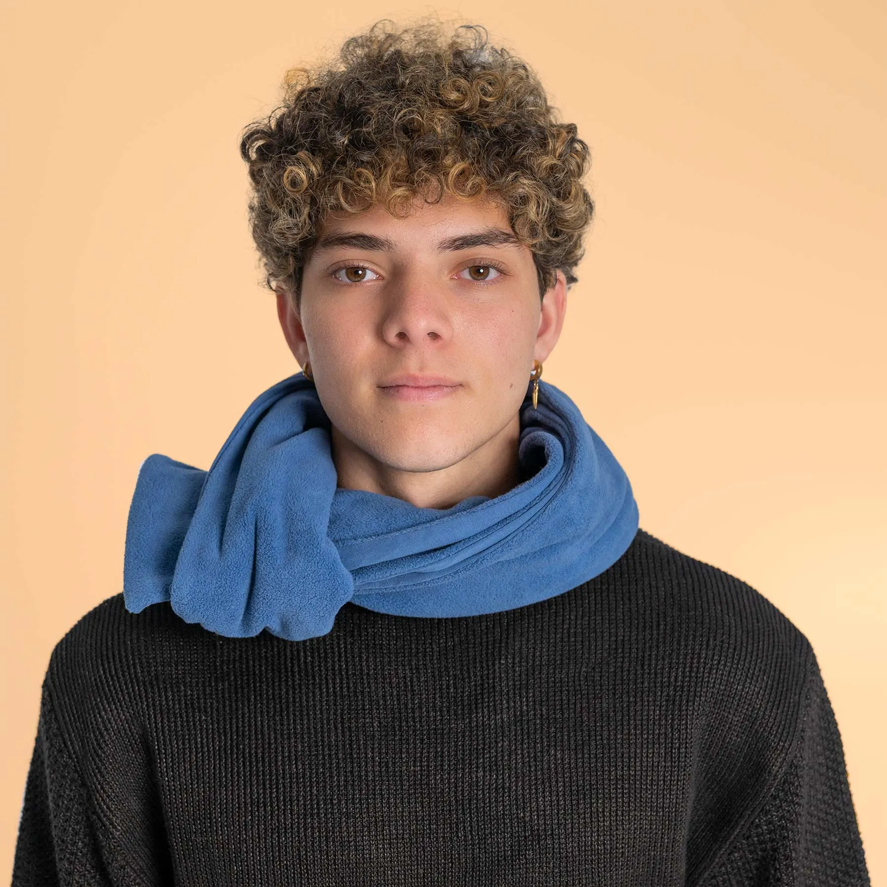 HURON Reversible 100% Organic Cotton Fleece - Jersey Scarf (Unisex)