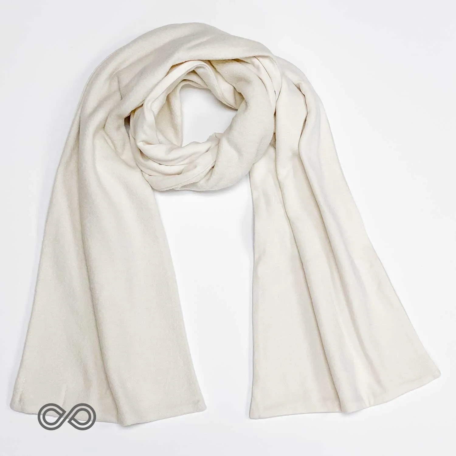 HURON Reversible 100% Organic Cotton Fleece - Jersey Scarf (Unisex)