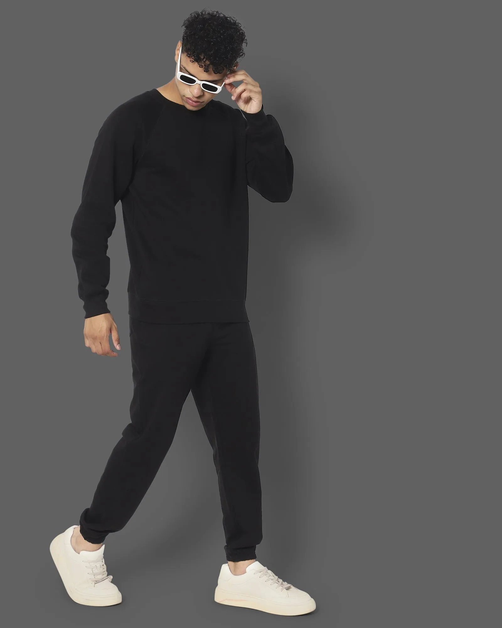 HW Crew Sweatshirt: Black