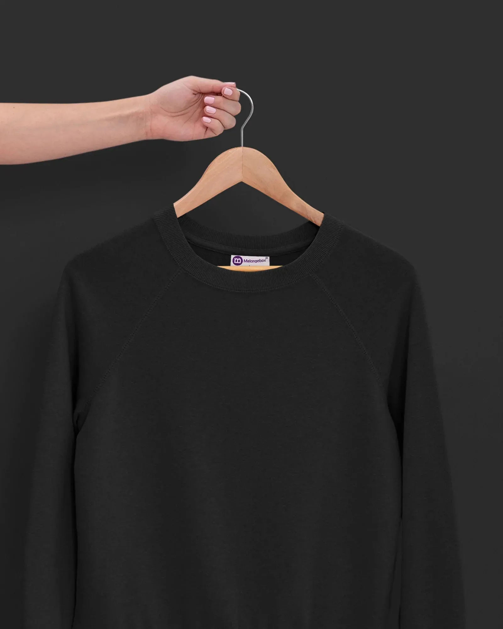 HW Crew Sweatshirt: Black