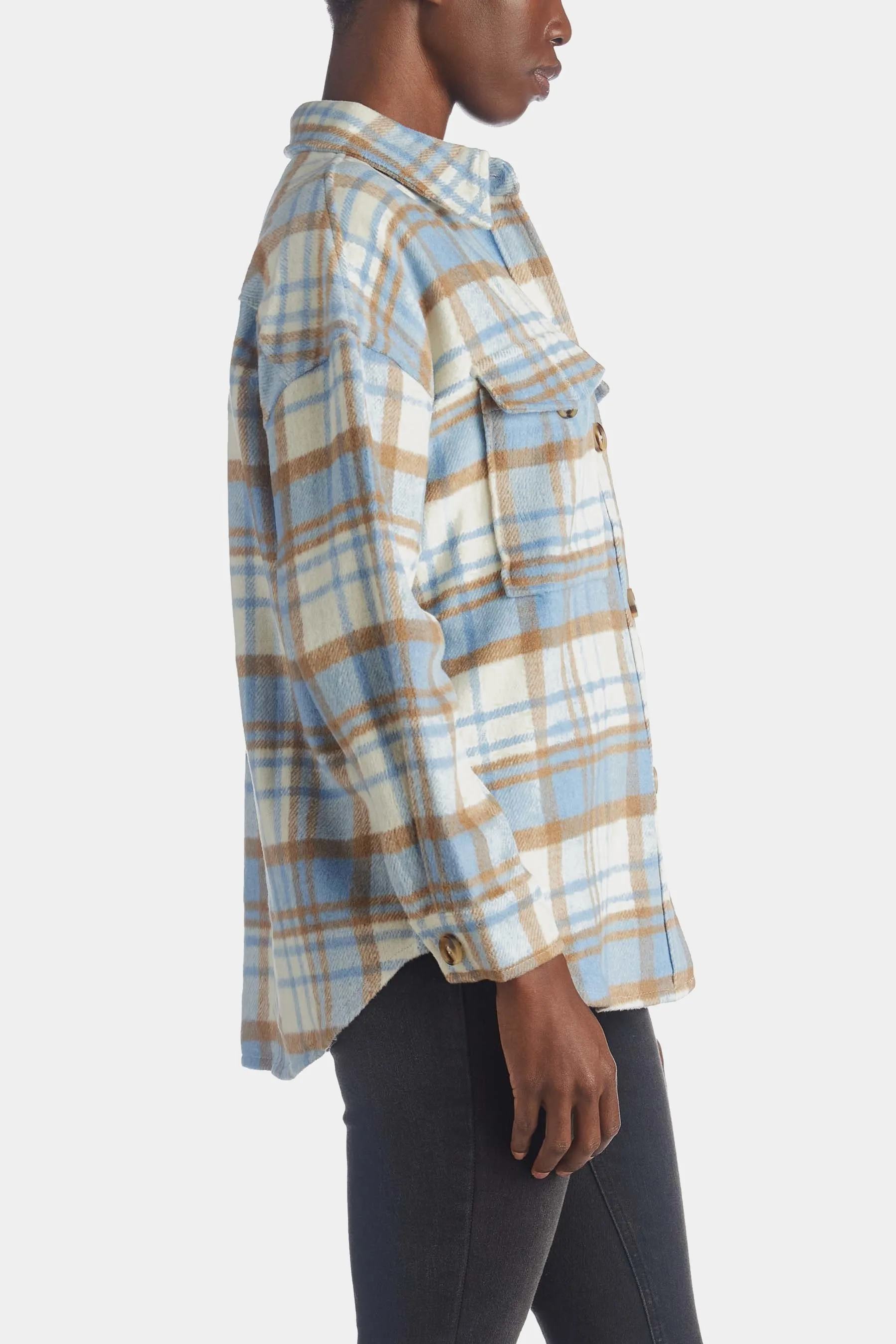 Jordie Plaid White Jacket