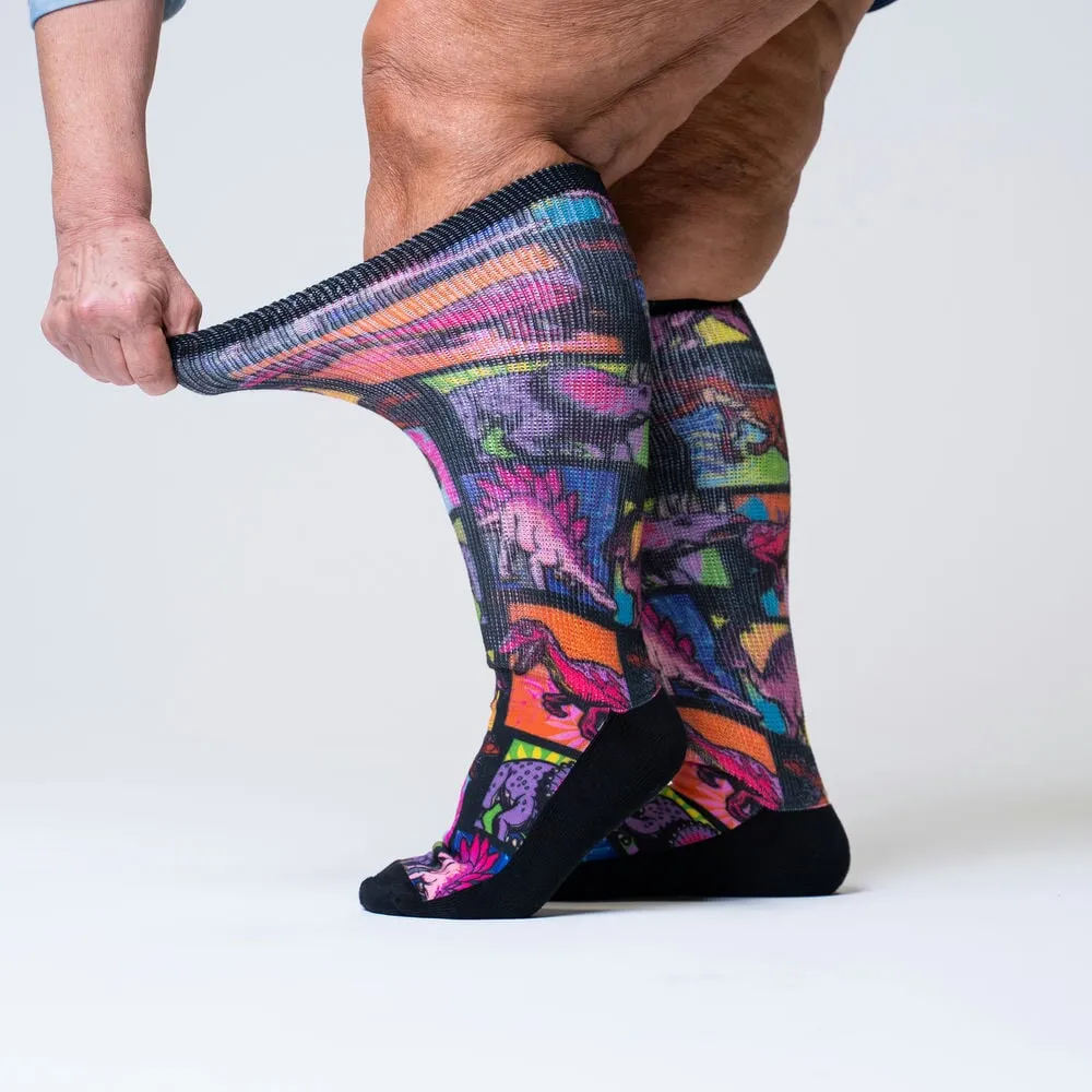 Jurassic Non-Binding Diabetic Socks