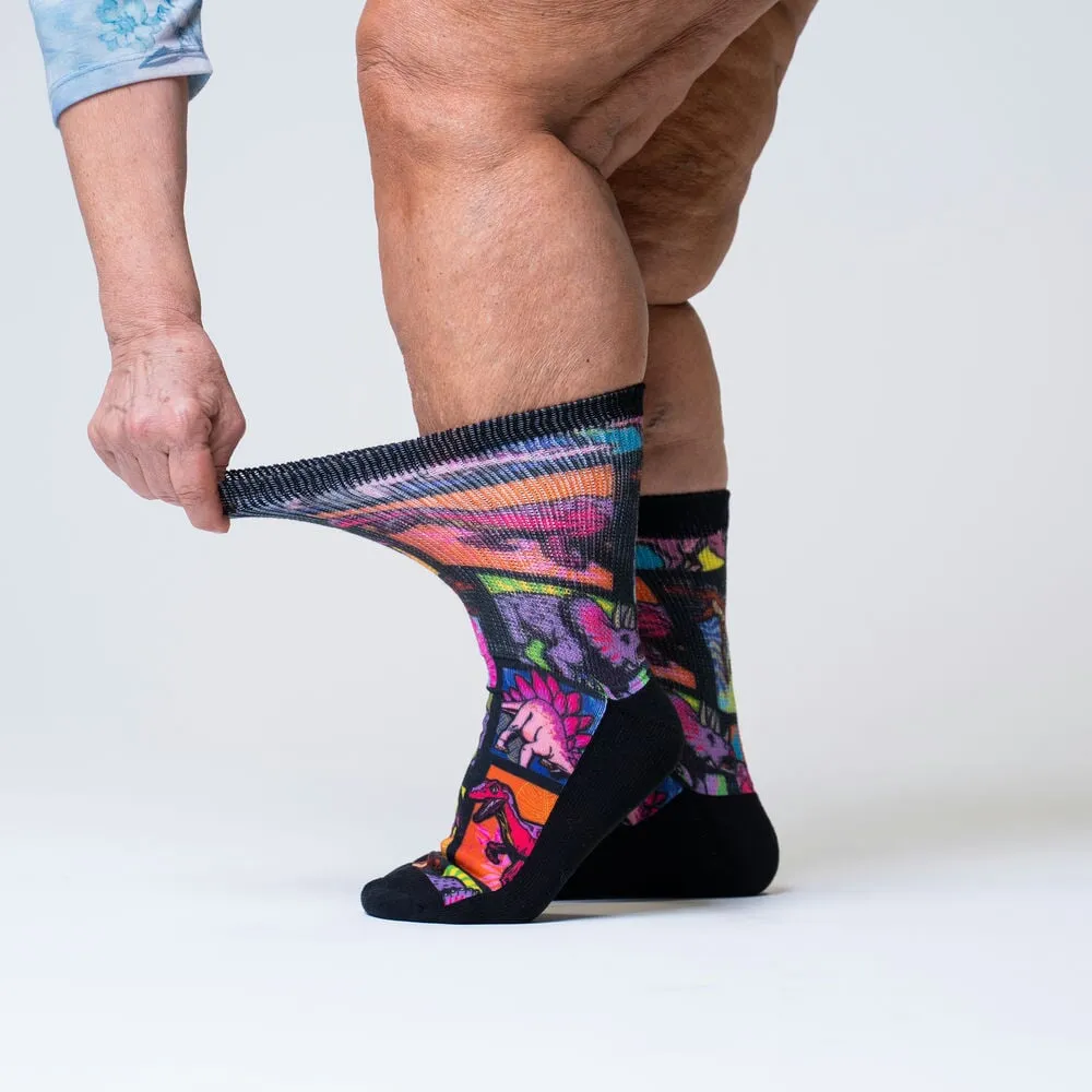 Jurassic Non-Binding Diabetic Socks