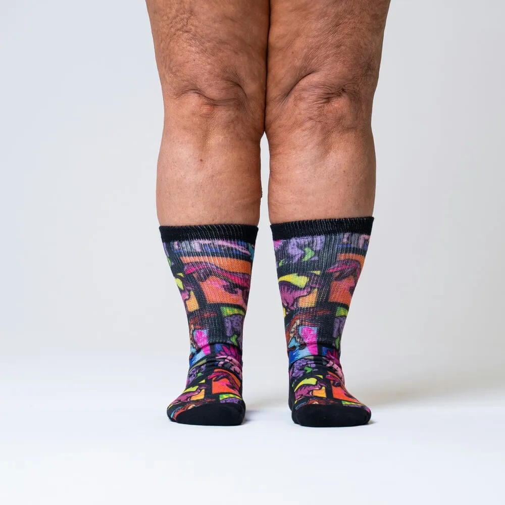 Jurassic Non-Binding Diabetic Socks