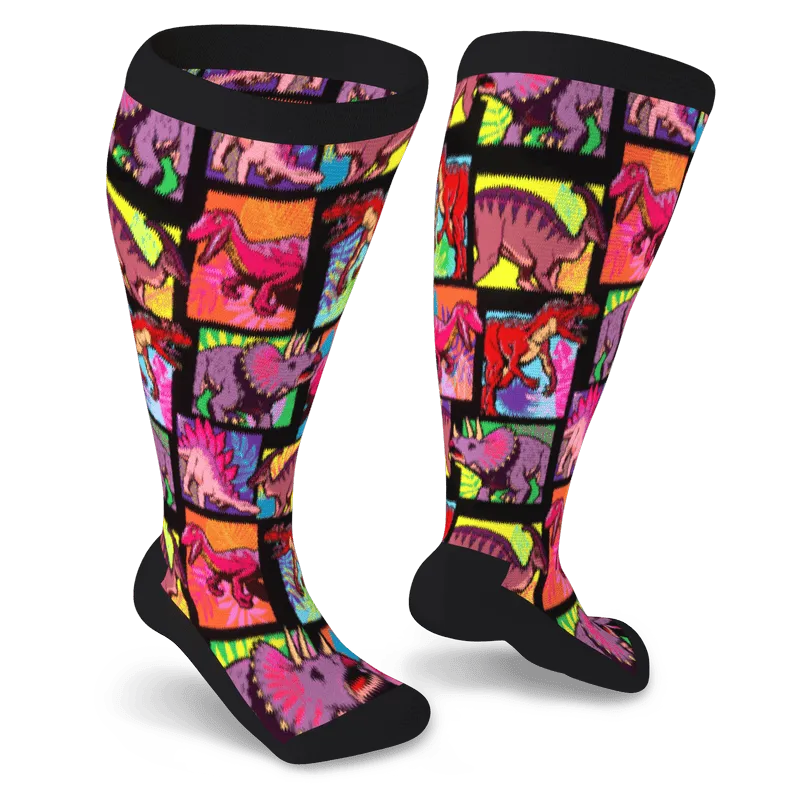 Jurassic Non-Binding Diabetic Socks