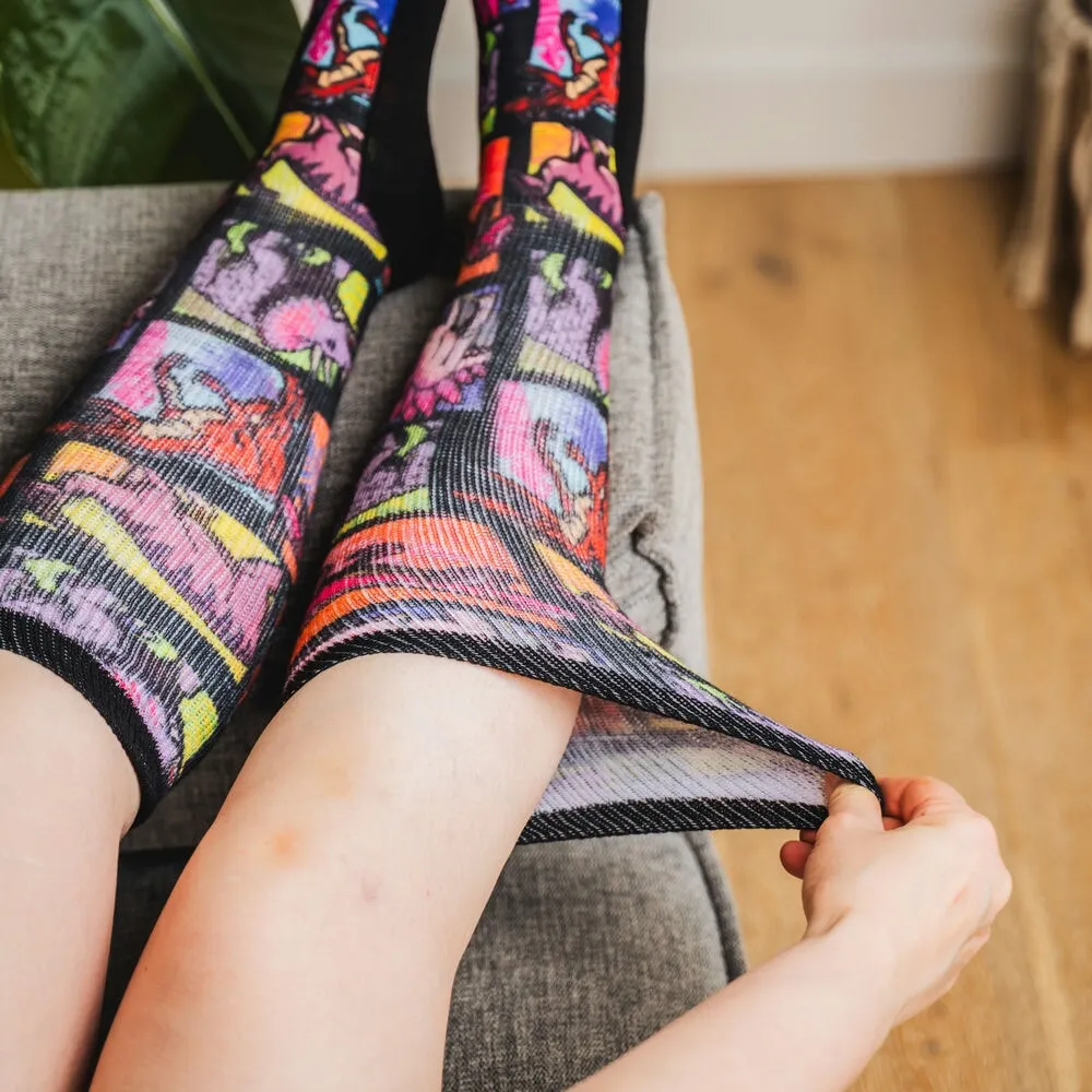 Jurassic Non-Binding Diabetic Socks