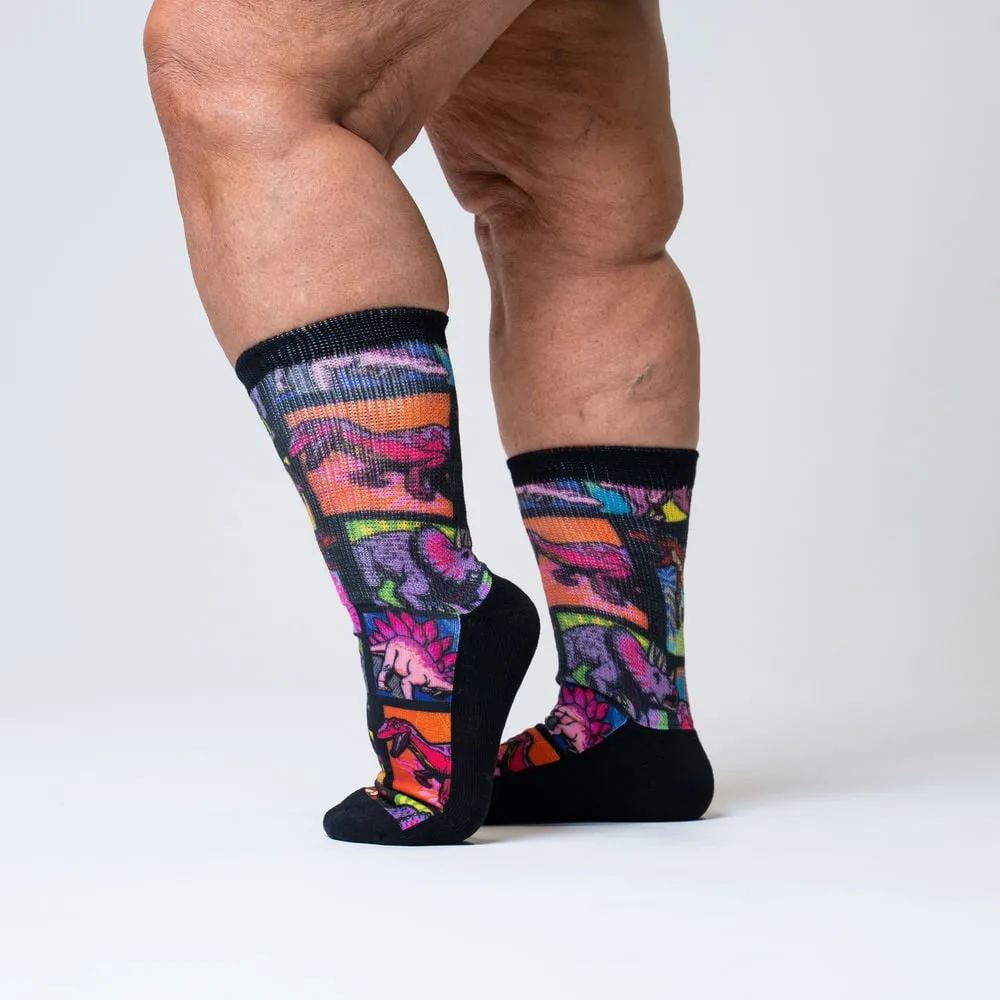 Jurassic Non-Binding Diabetic Socks